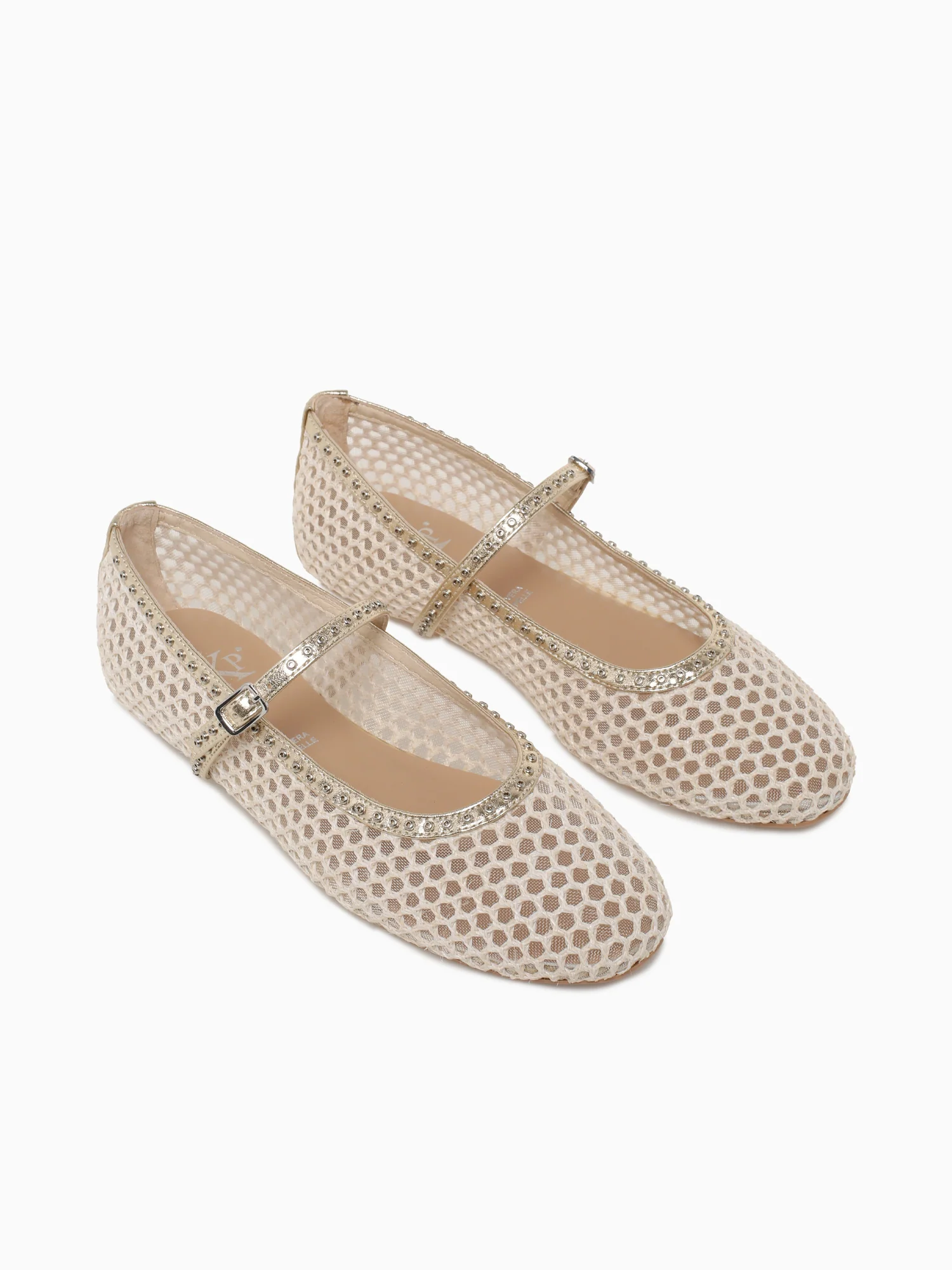 Mirabelle Beige Platino rete Pelle - Image 3