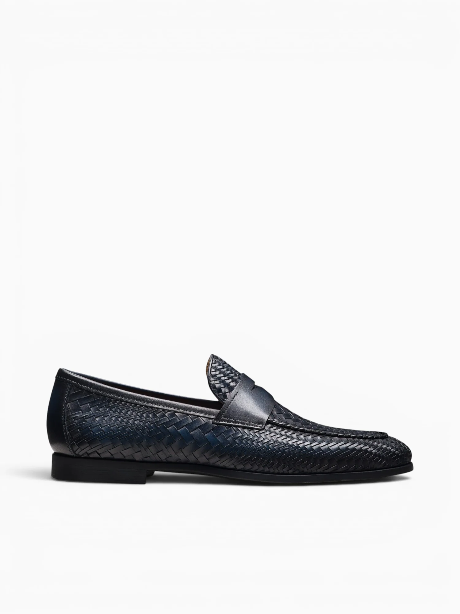 Halwell Navy Leather