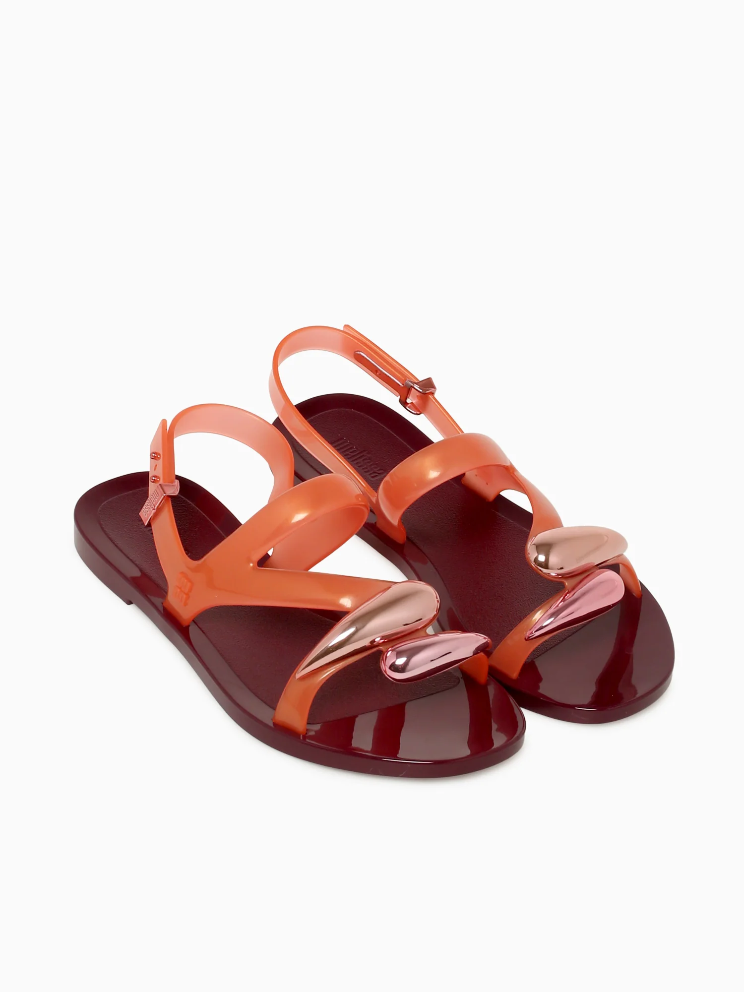 Iris Sandal Burgundy Orange jelly - Image 6