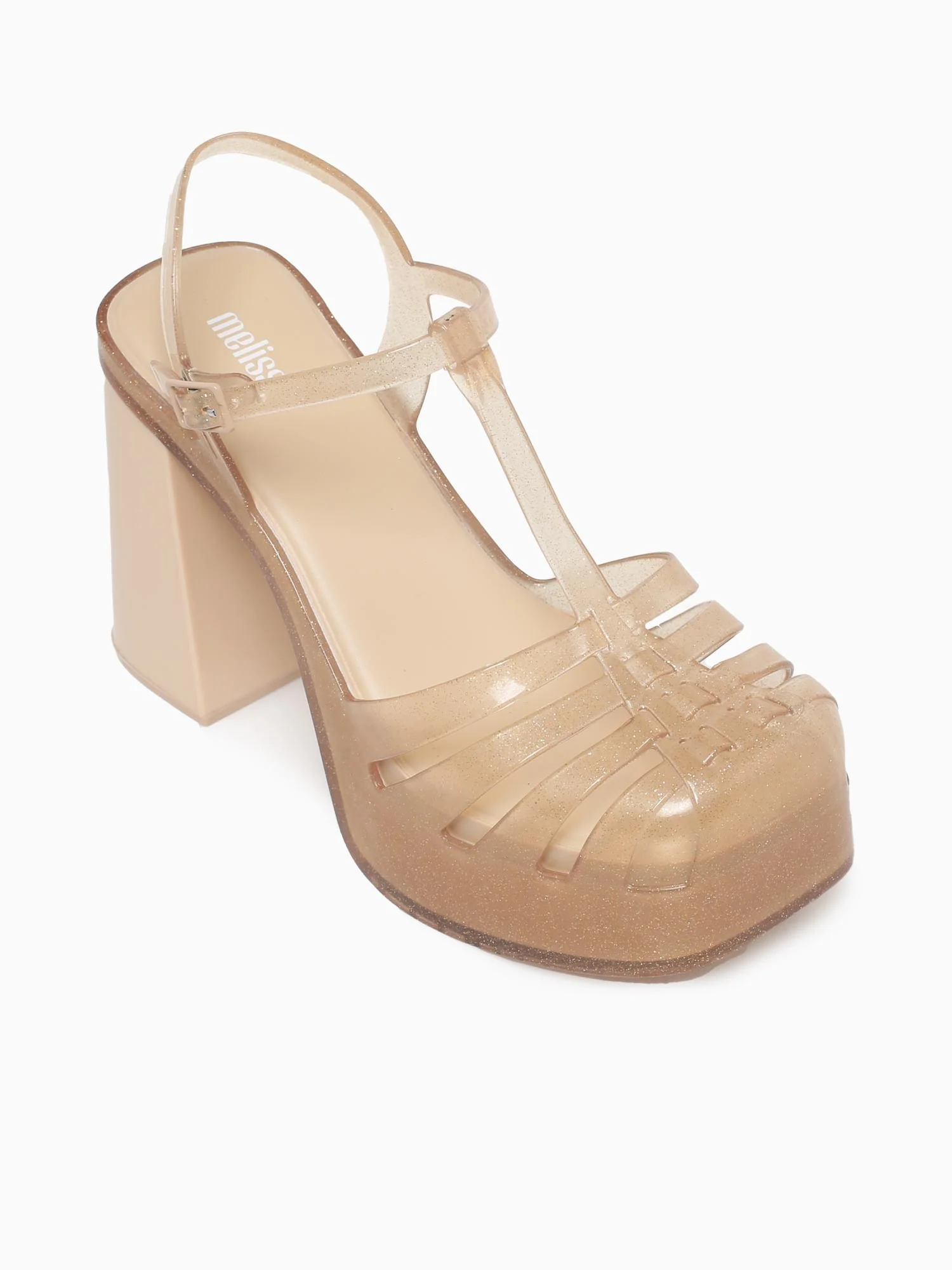 Party Heel Gold Glitter Jelly - Image 5