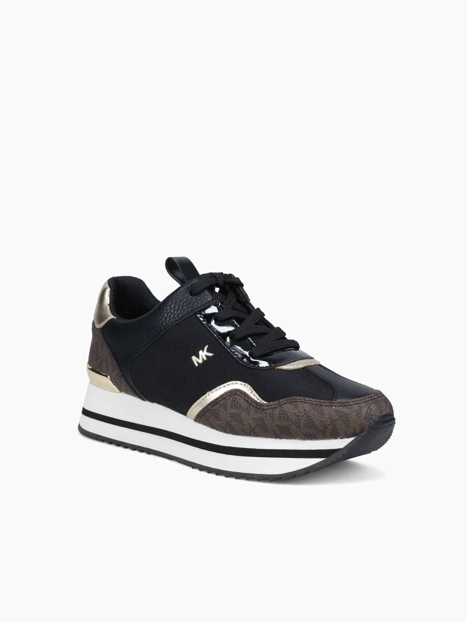 Raina Trainer Blk Brown tech canvas - Image 2