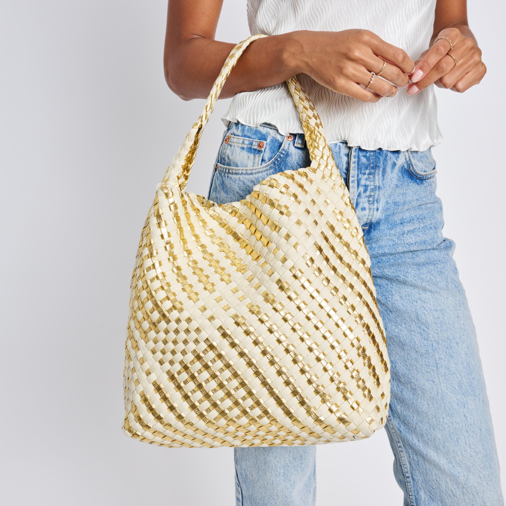 Ellery Shoulder Bag Gold Ivory - Image 4