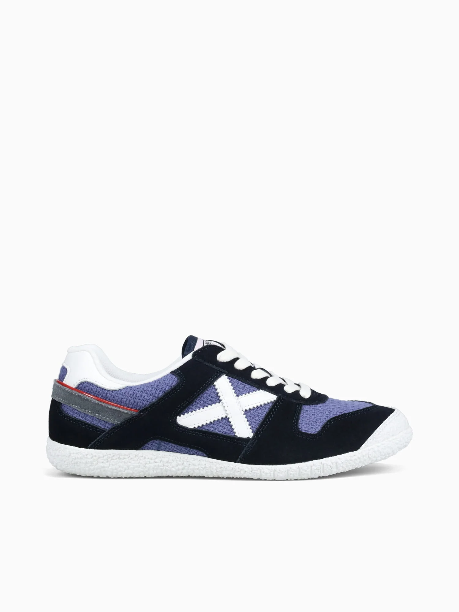 Goal Navy Azul Blanco suede Fabric