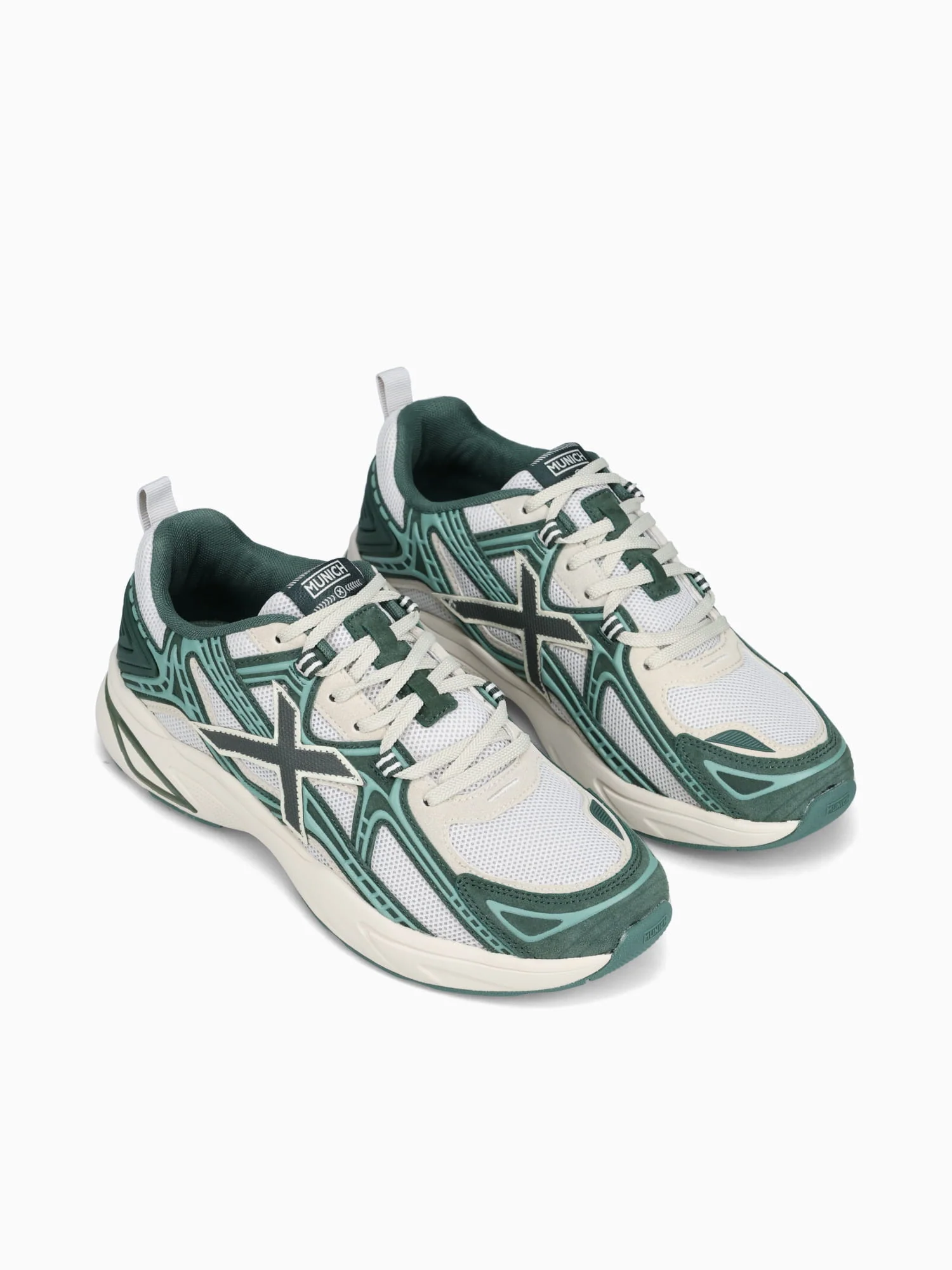 M2000 Green Offwhite suede Mesh - Image 4