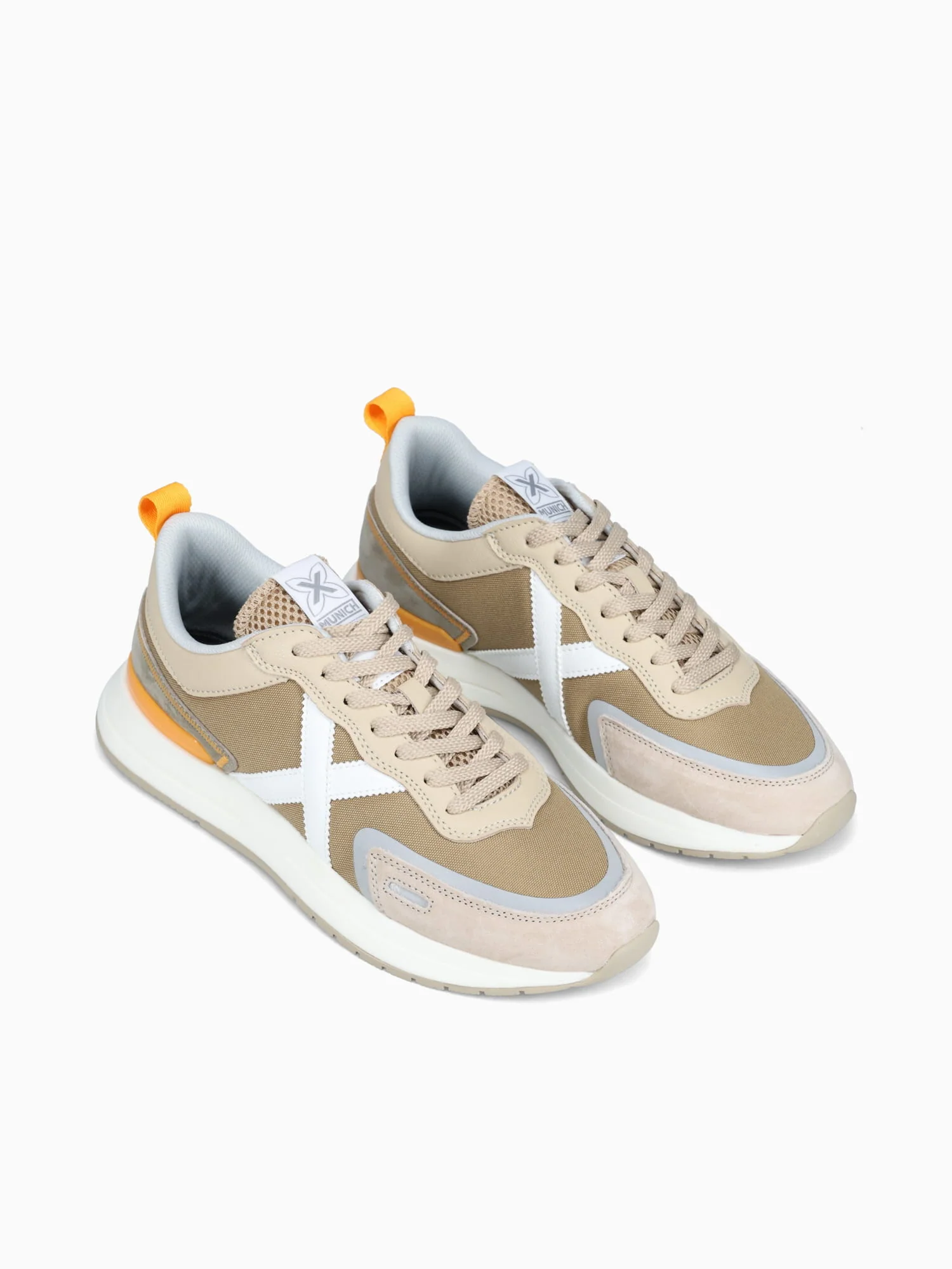 Speed Taupe White suede Mesh - Image 3