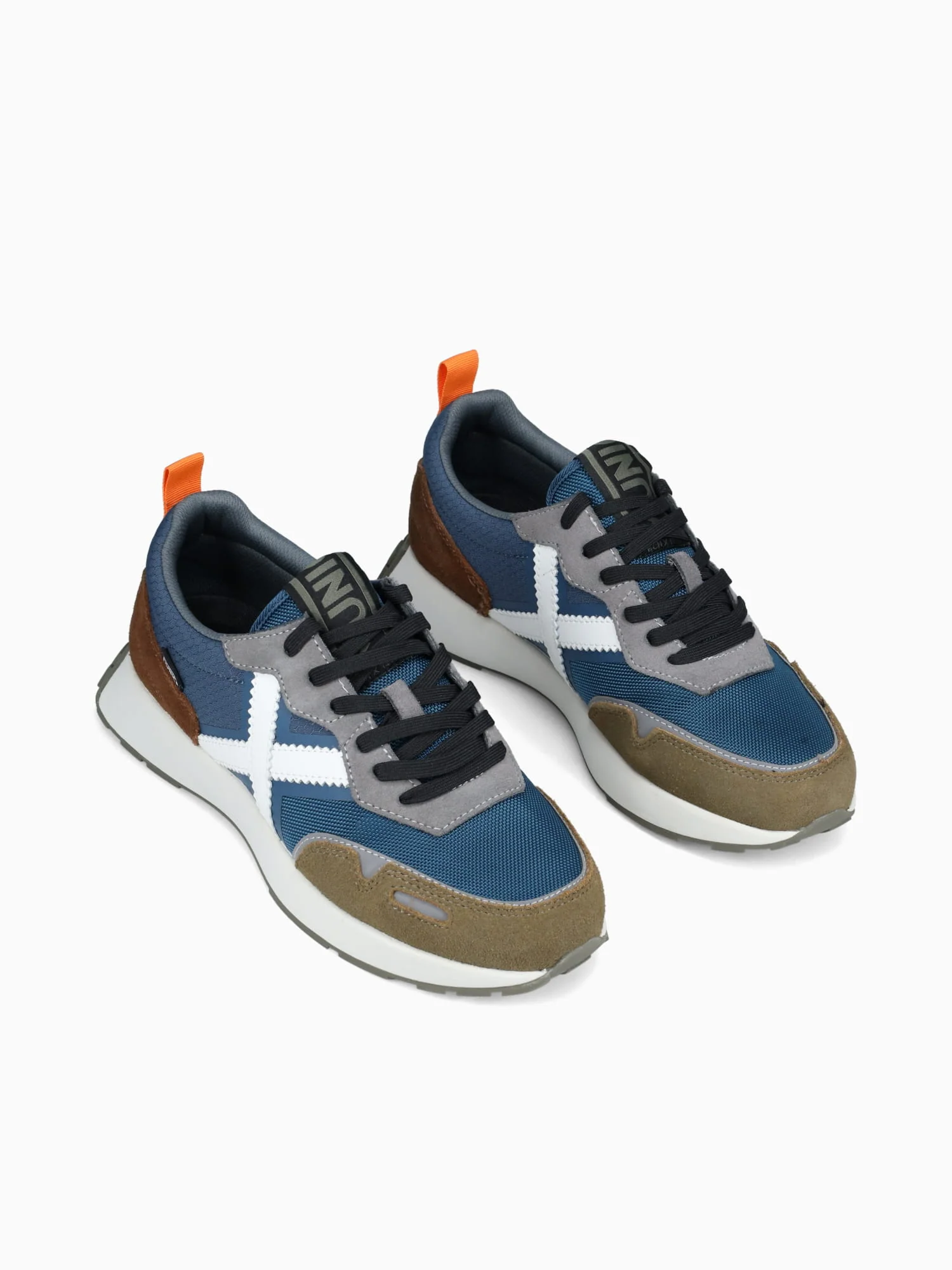 Xemine Marron Azul Blanco suede Mesh - Image 3