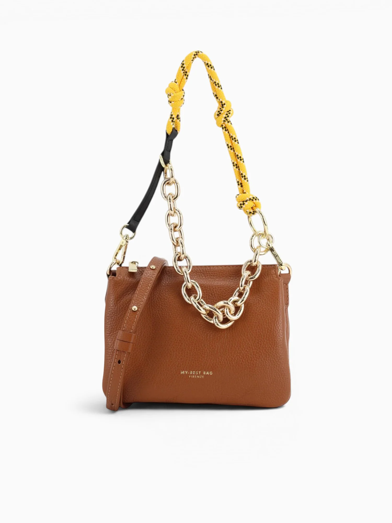 Reflex Shoulder Bag Cuoio Scuro - Image 4