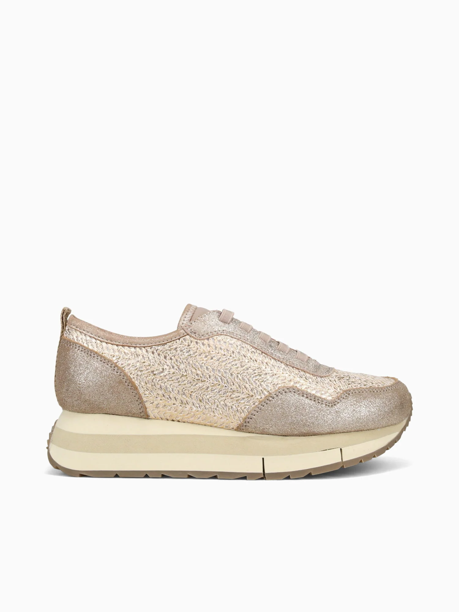 Kinetic Gold Raffia Raffia Leather