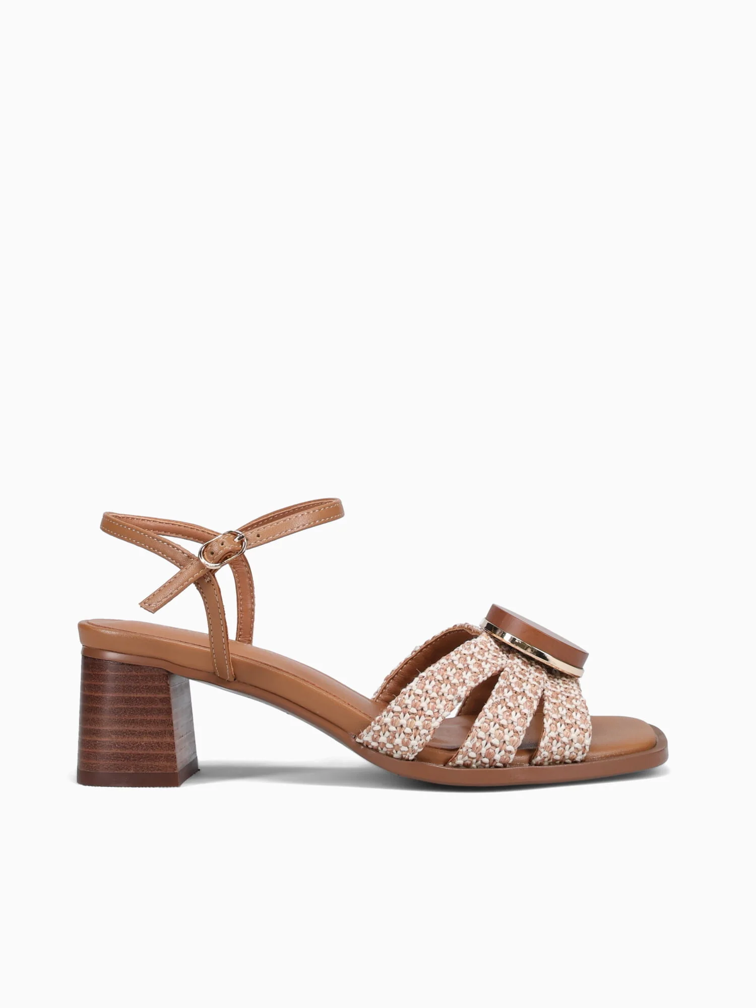 Carmen Tan Beige rafia Man made