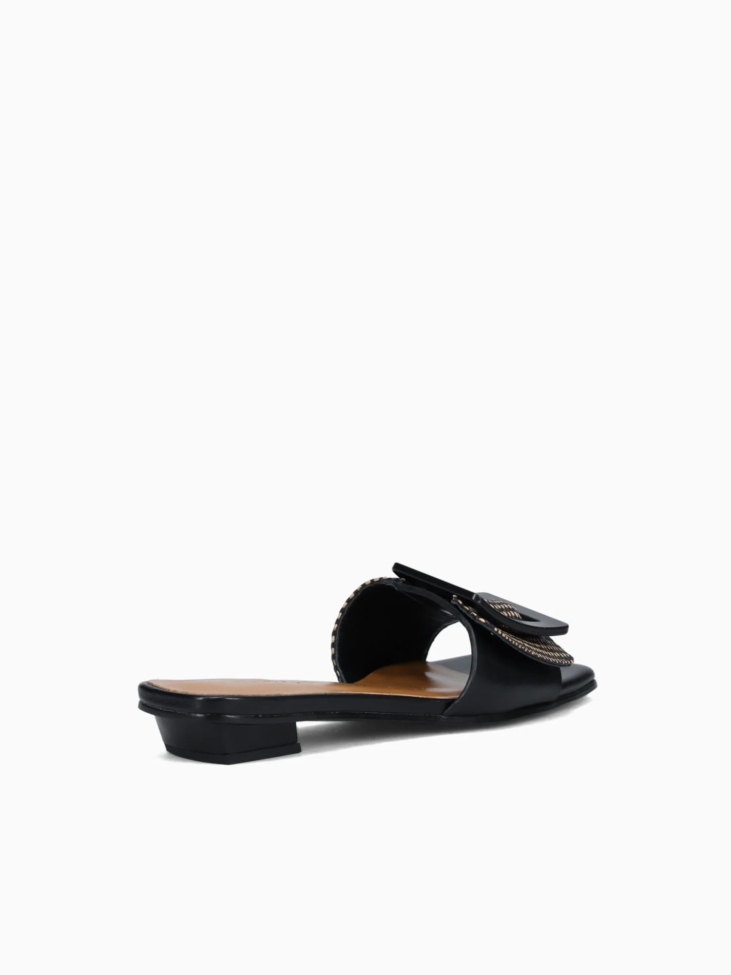 Elise Negro Cuero rafia - Image 4
