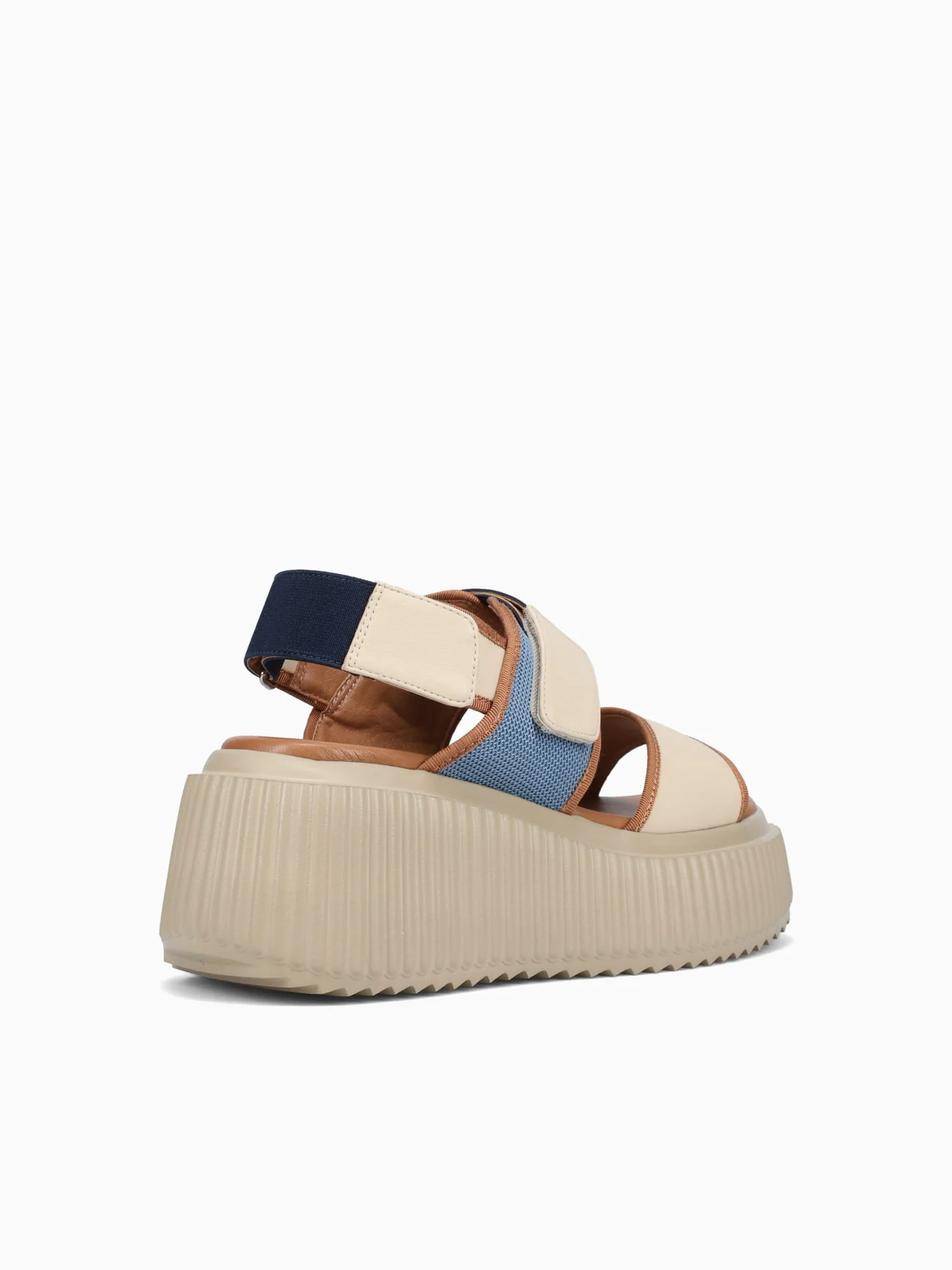 Sunny Beige Tan Azul leather Fabric - Image 5