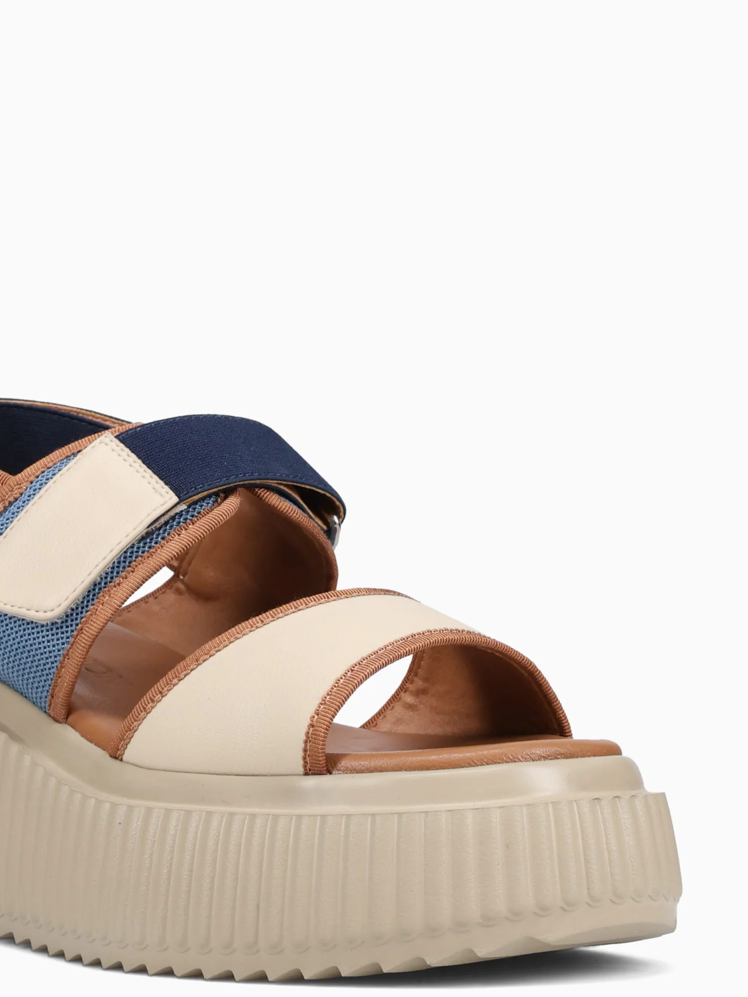 Sunny Beige Tan Azul leather Fabric - Image 6