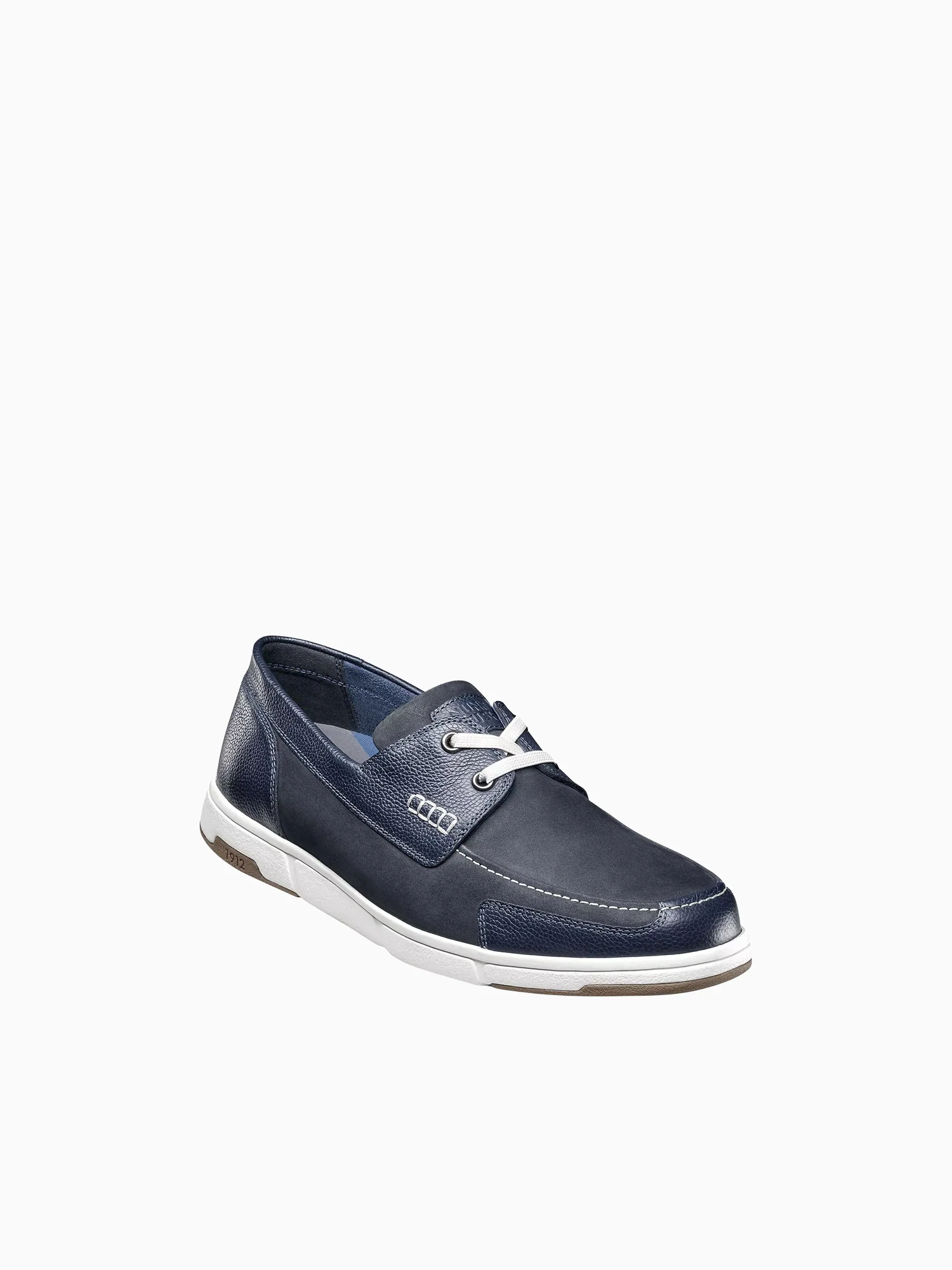 Luca Moc Toe Boat Navy Multi Leather - Image 2