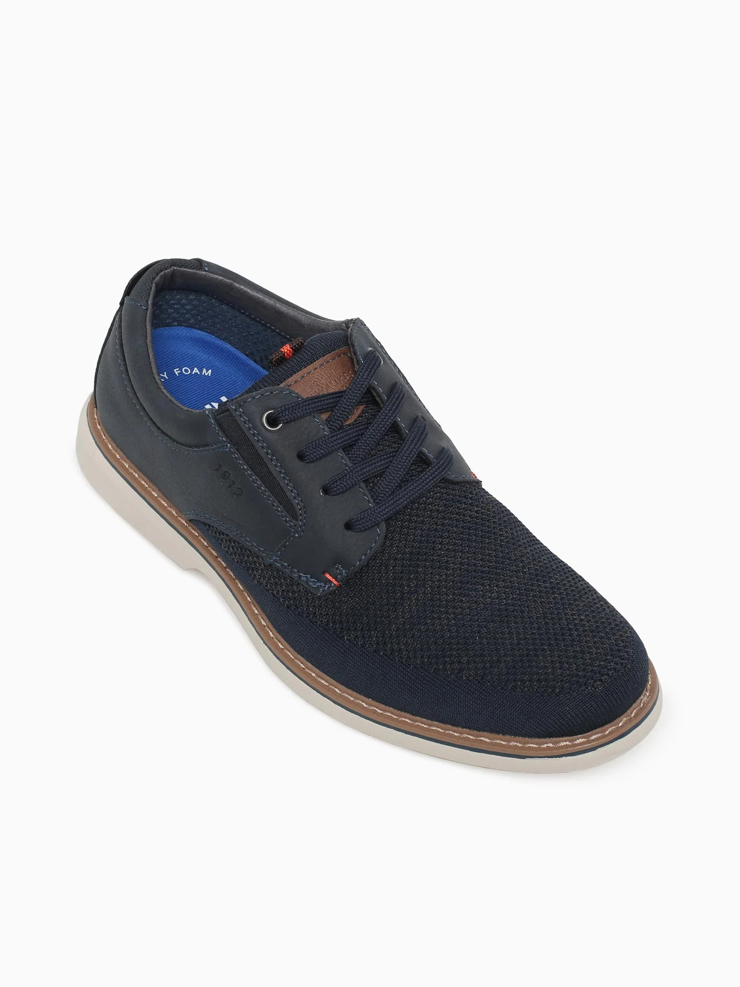 Otto Knit Plain Toe Navy Multi Knit - Image 5