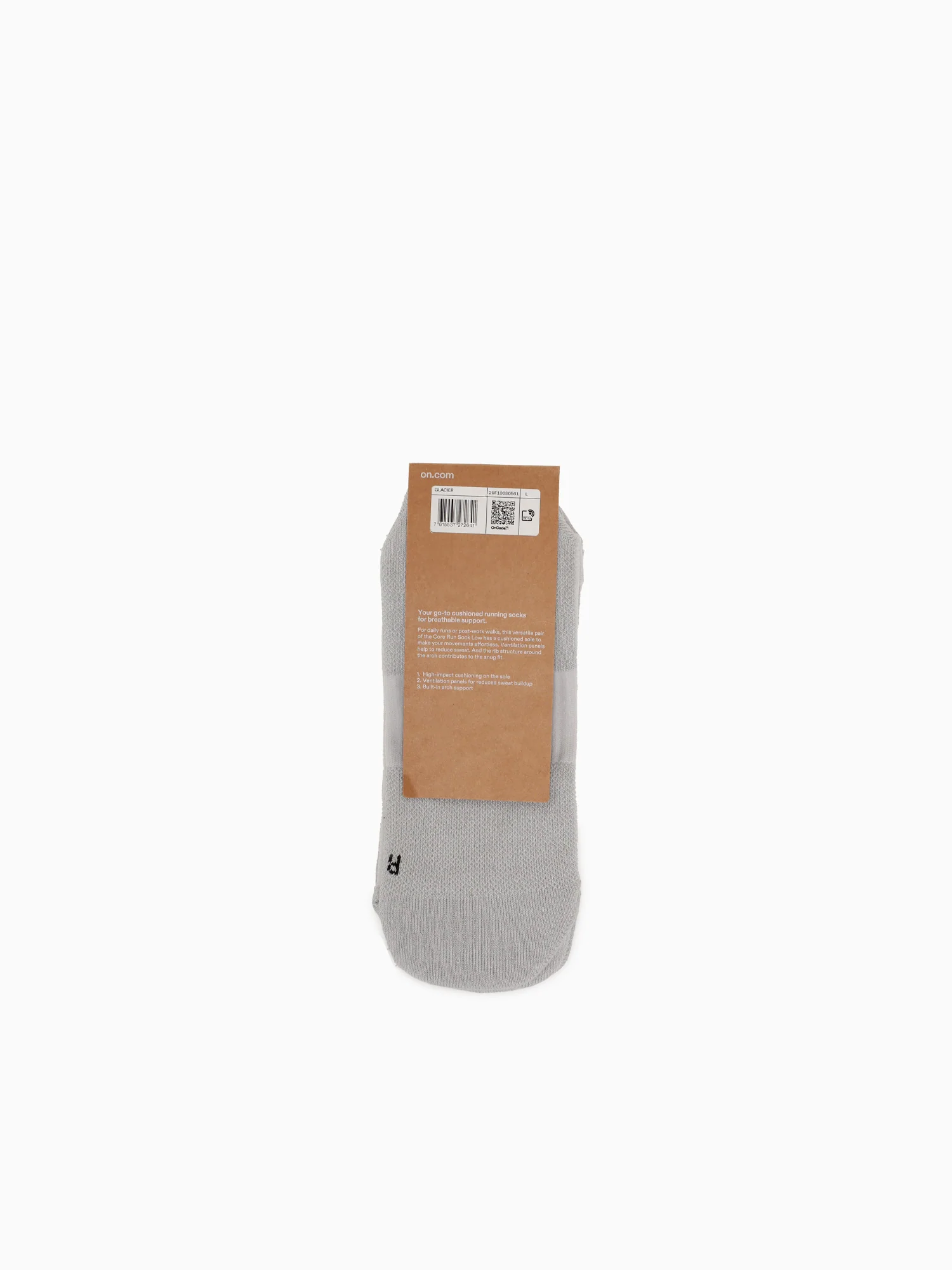 Core Run Sock Low 2p Glacier Cotton - Image 4