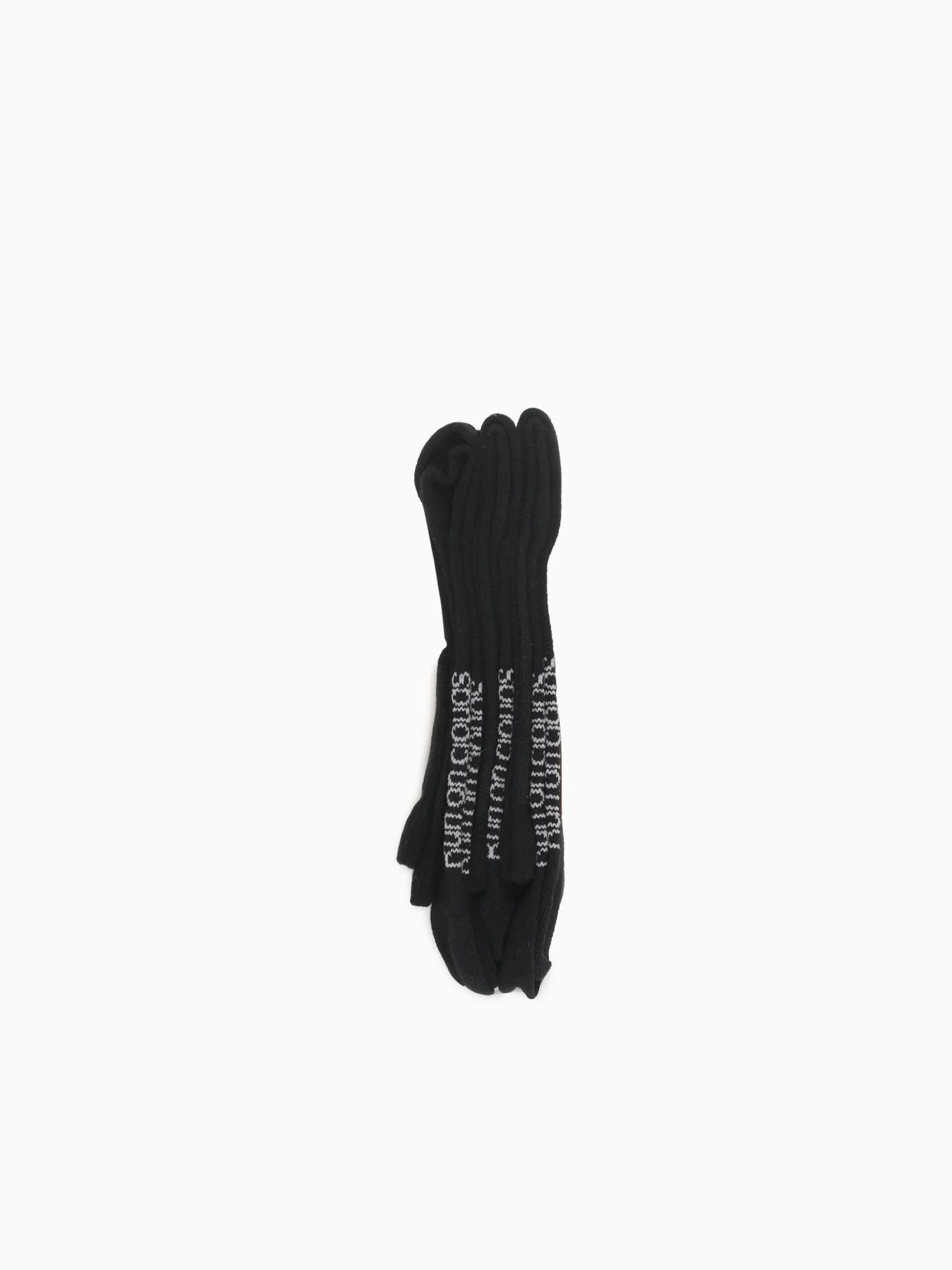 Logo Sock High 3p Black Cotton - Image 3