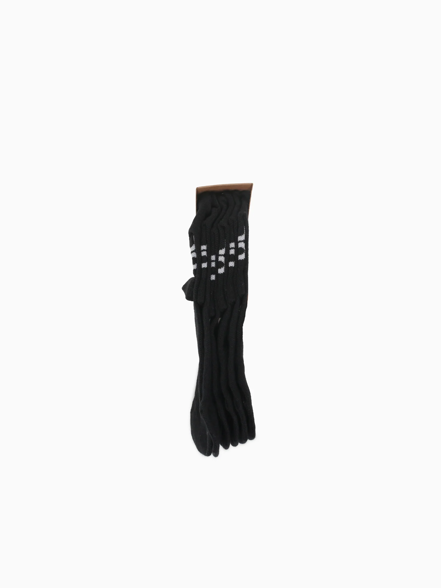 Logo Sock Mid 3p Black Cotton - Image 3