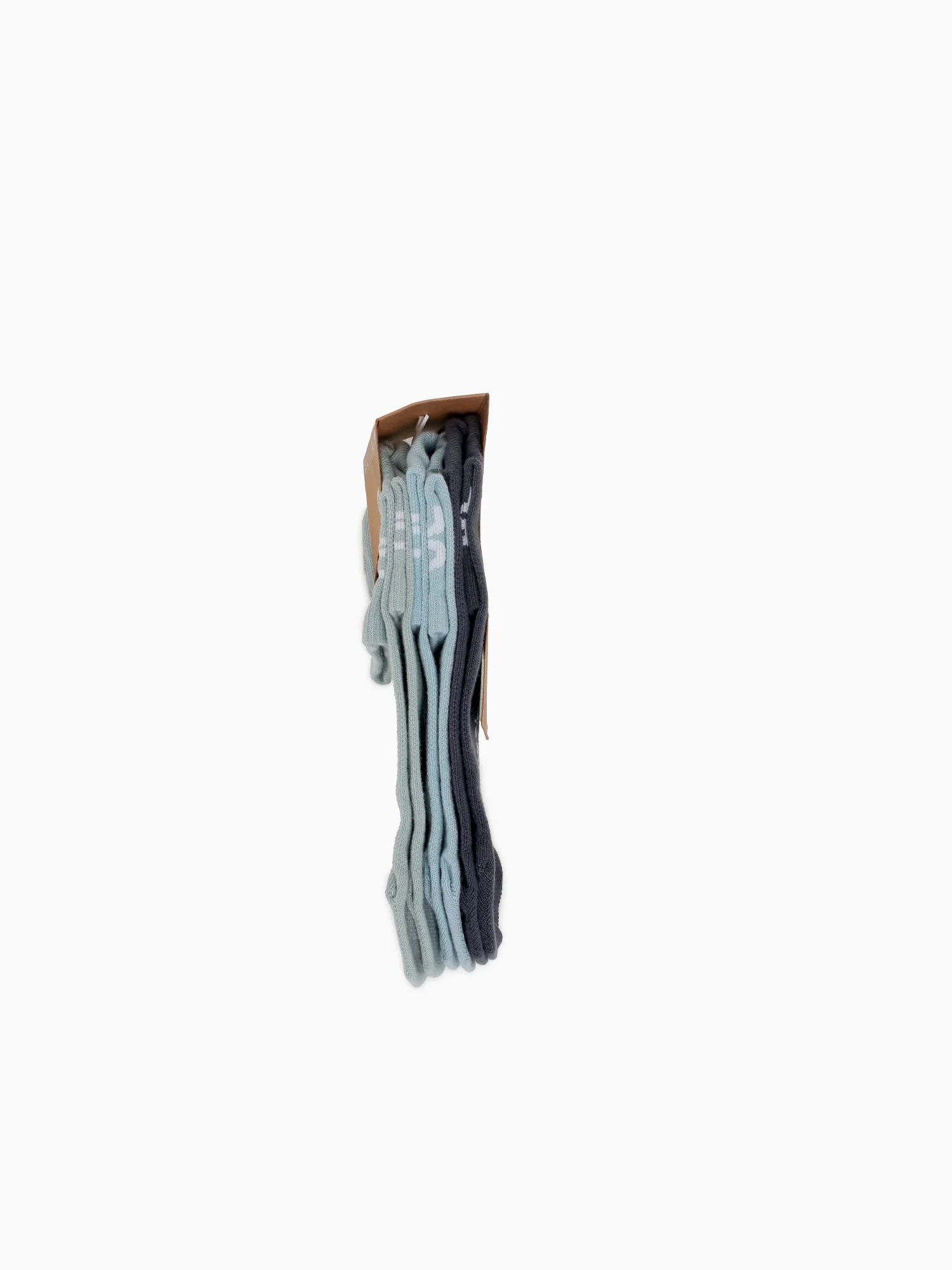 Logo Sock Mid 3p Wash Navy cotton - Image 3