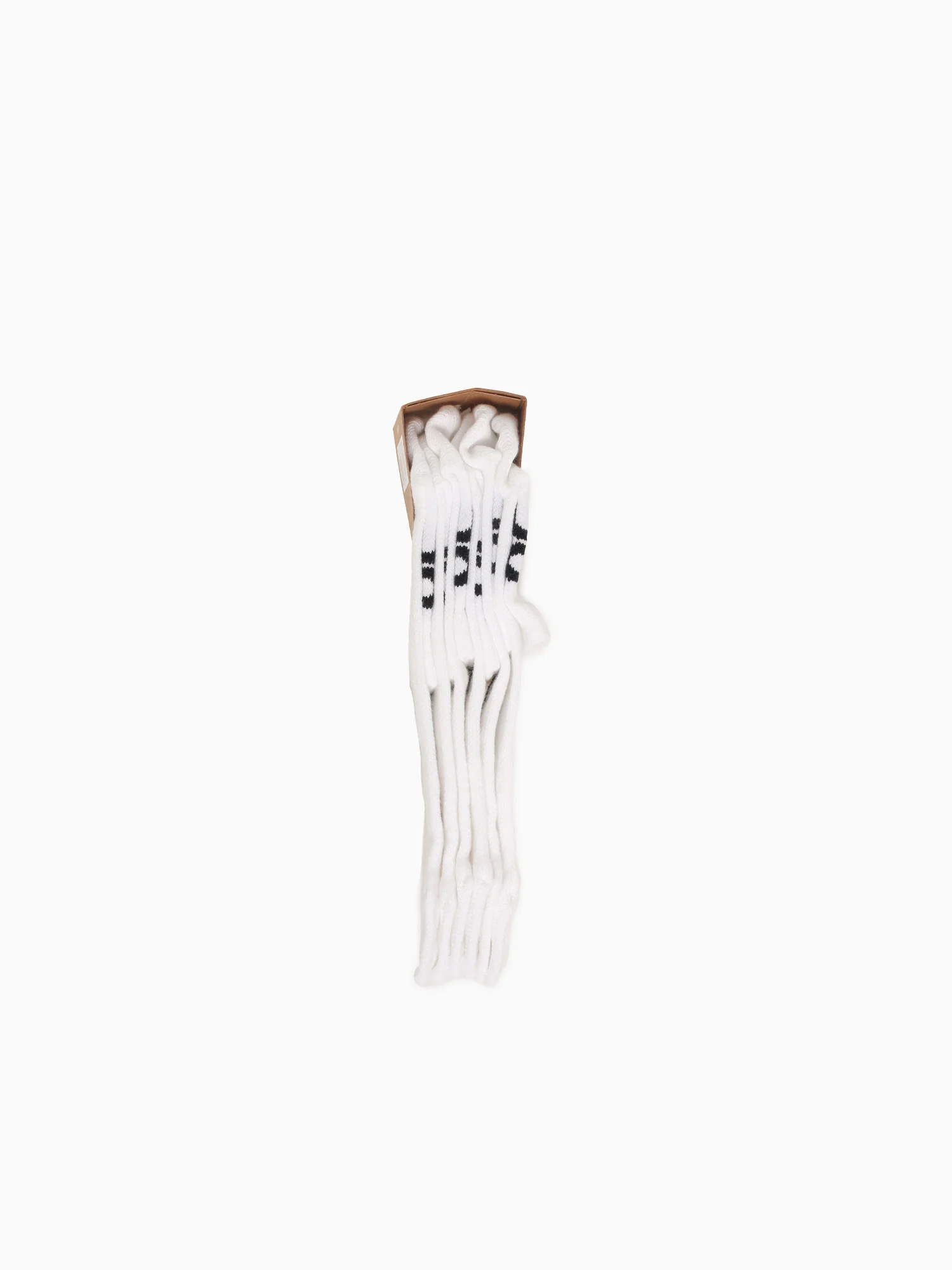 Logo Sock Mid 3p White Cotton - Image 3