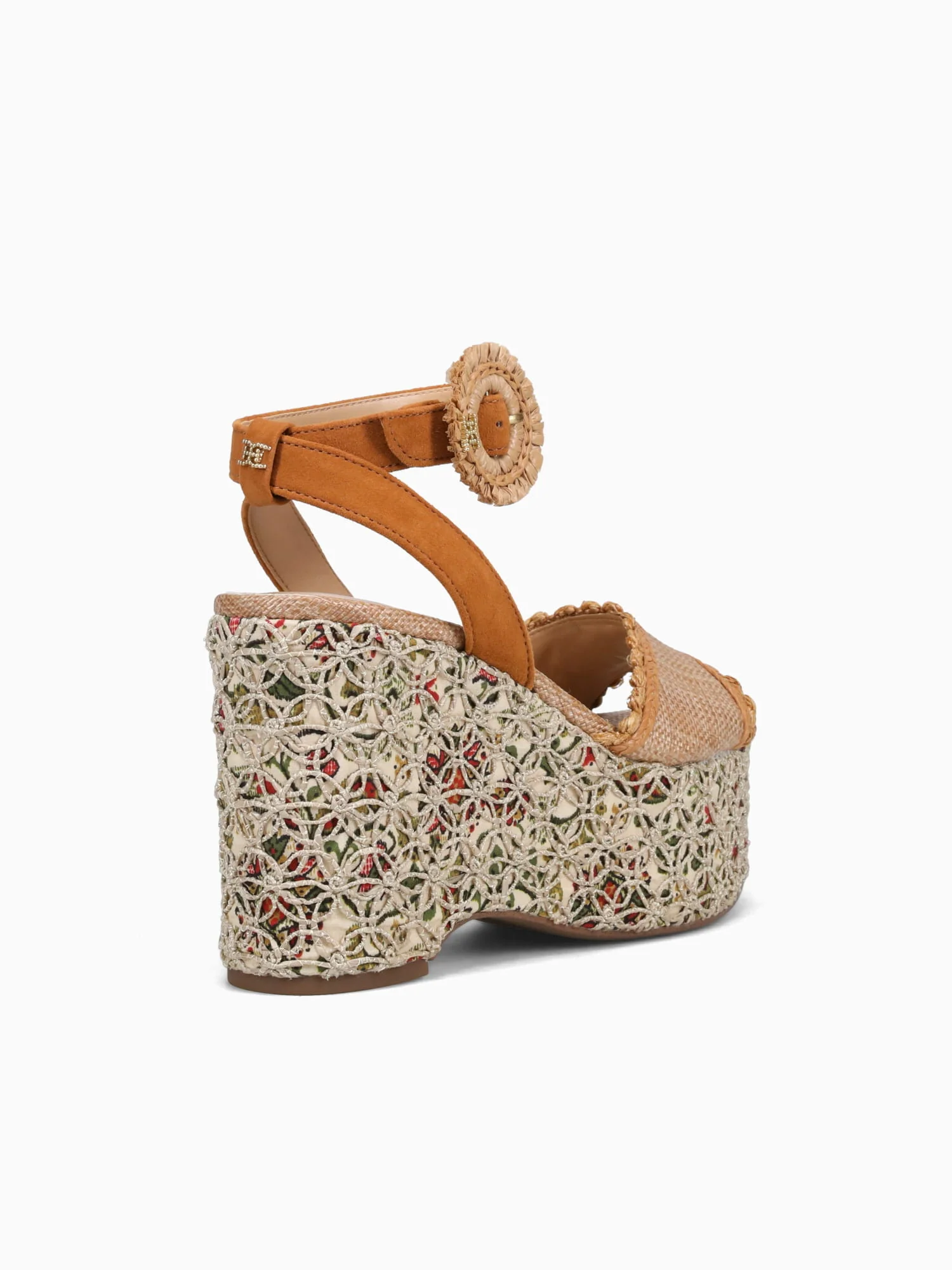Amber Brown Tan raffia Crochet - Image 4