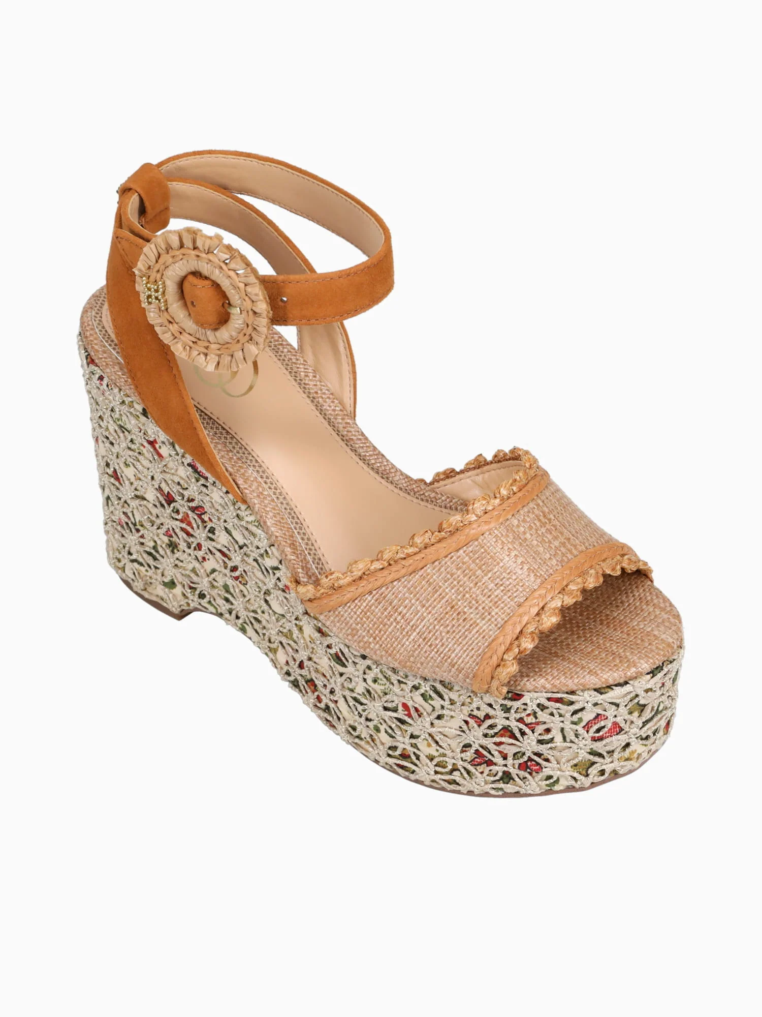 Amber Brown Tan raffia Crochet - Image 5