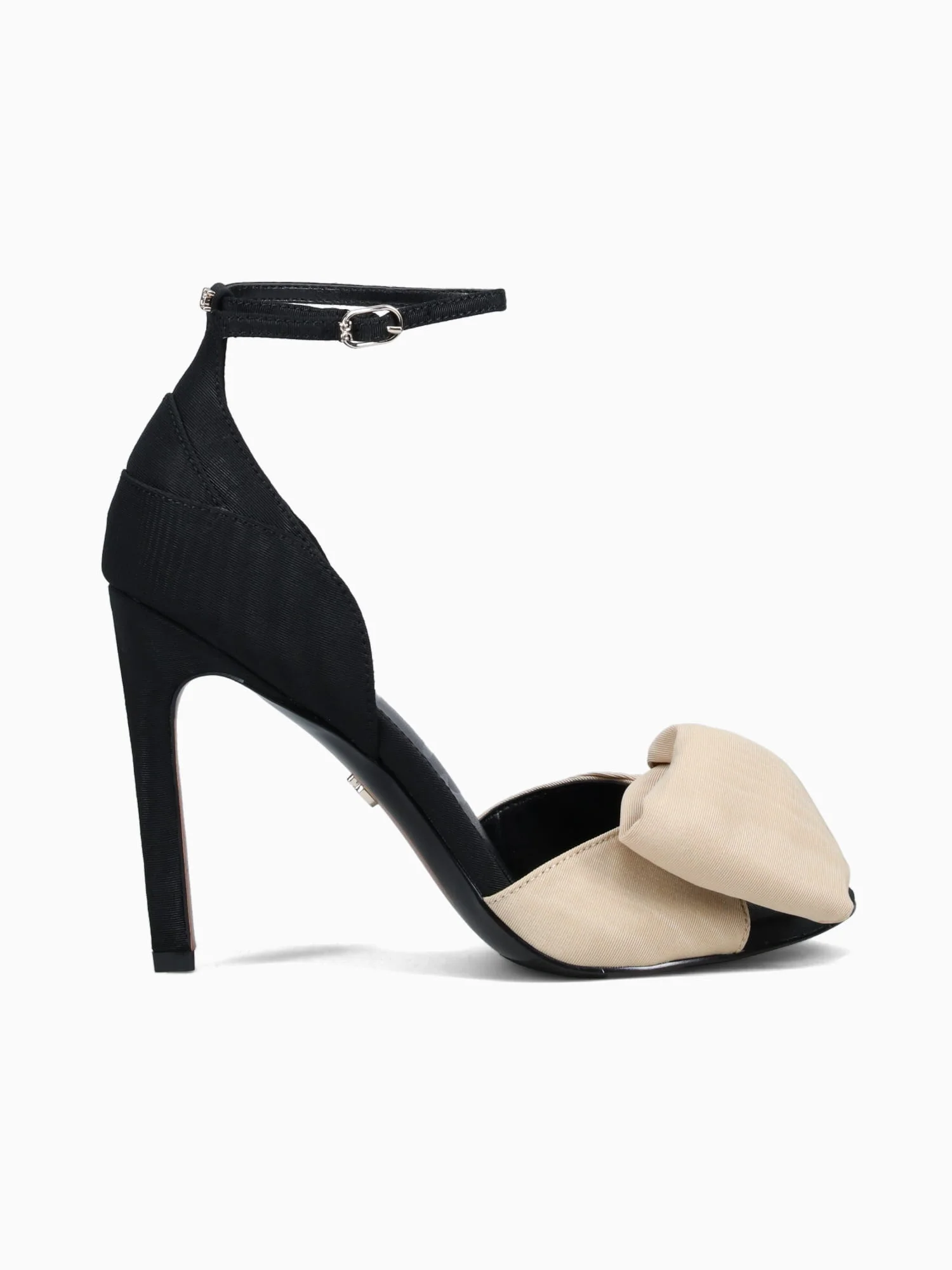 Ida Black Honey sand moire silk