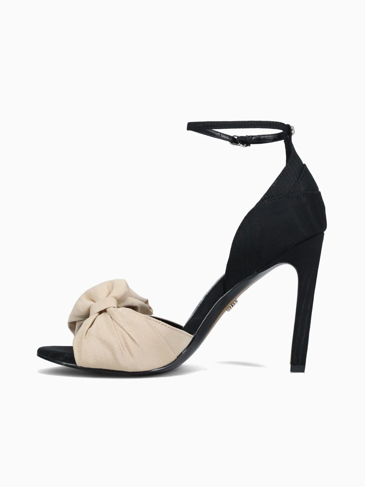 Ida Black Honey sand moire silk - Image 4