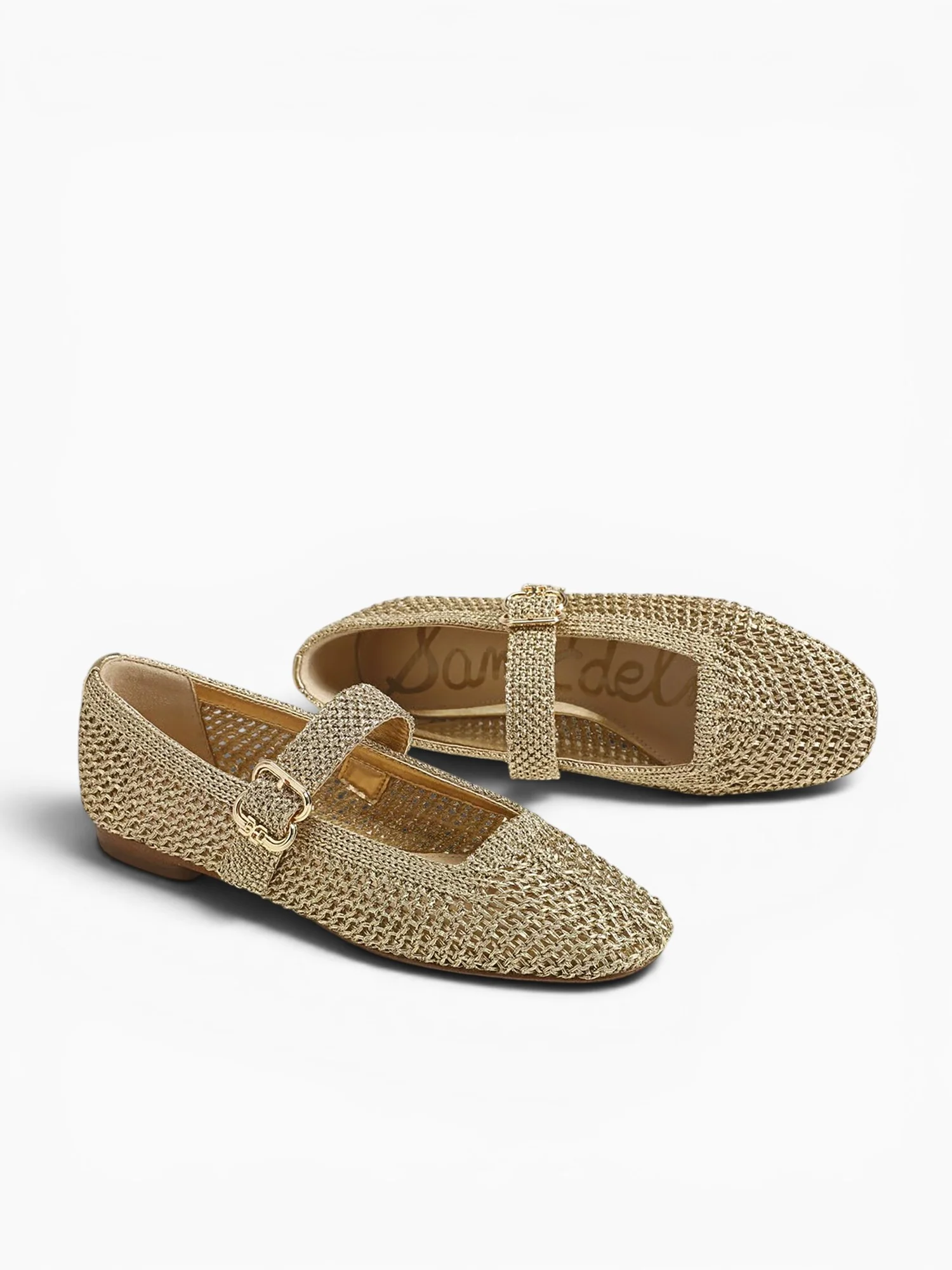 Michaela Knit Amber Gold Metallic Knit - Image 5