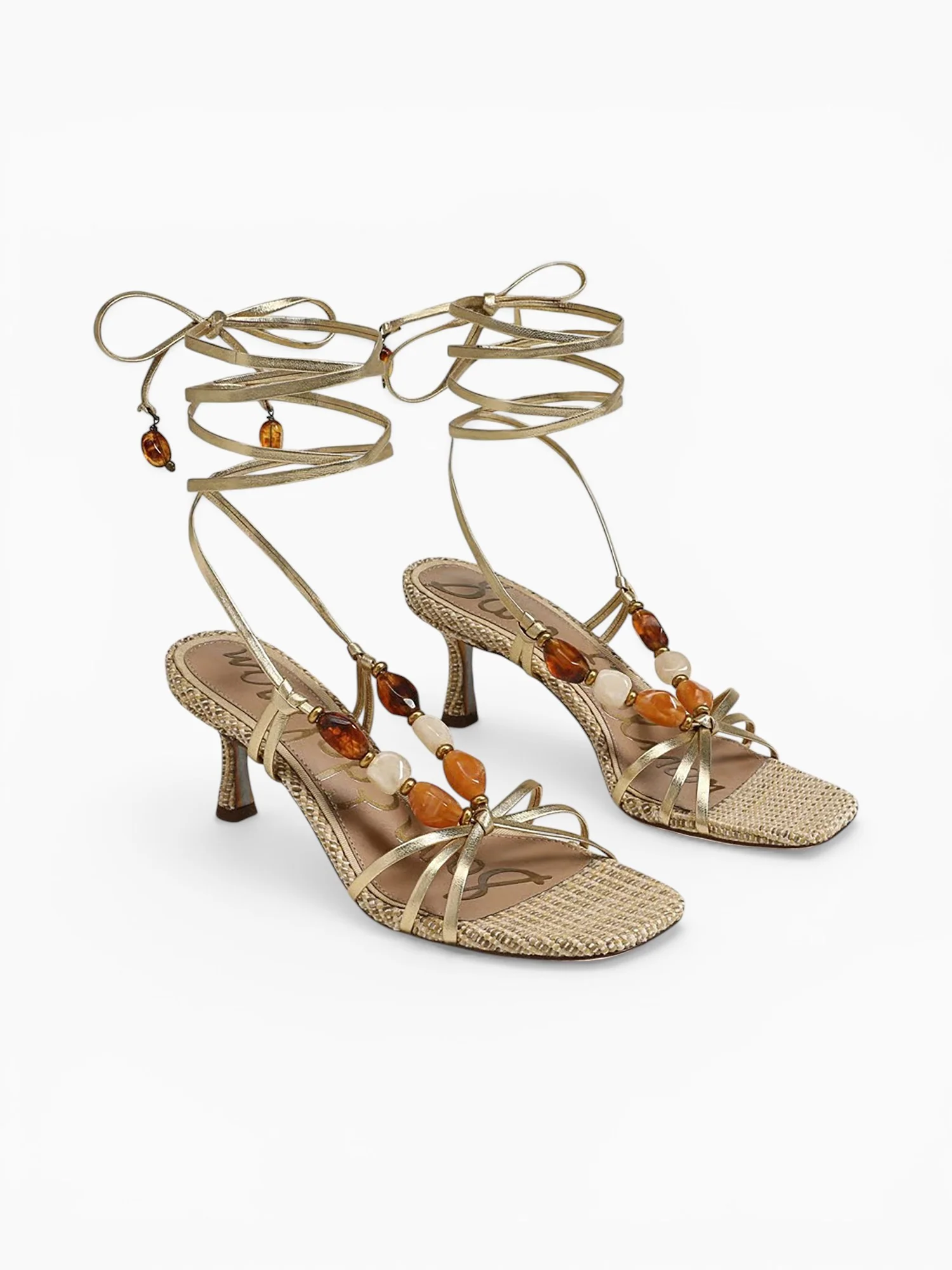 Paloma Amber Gold Leather - Image 2