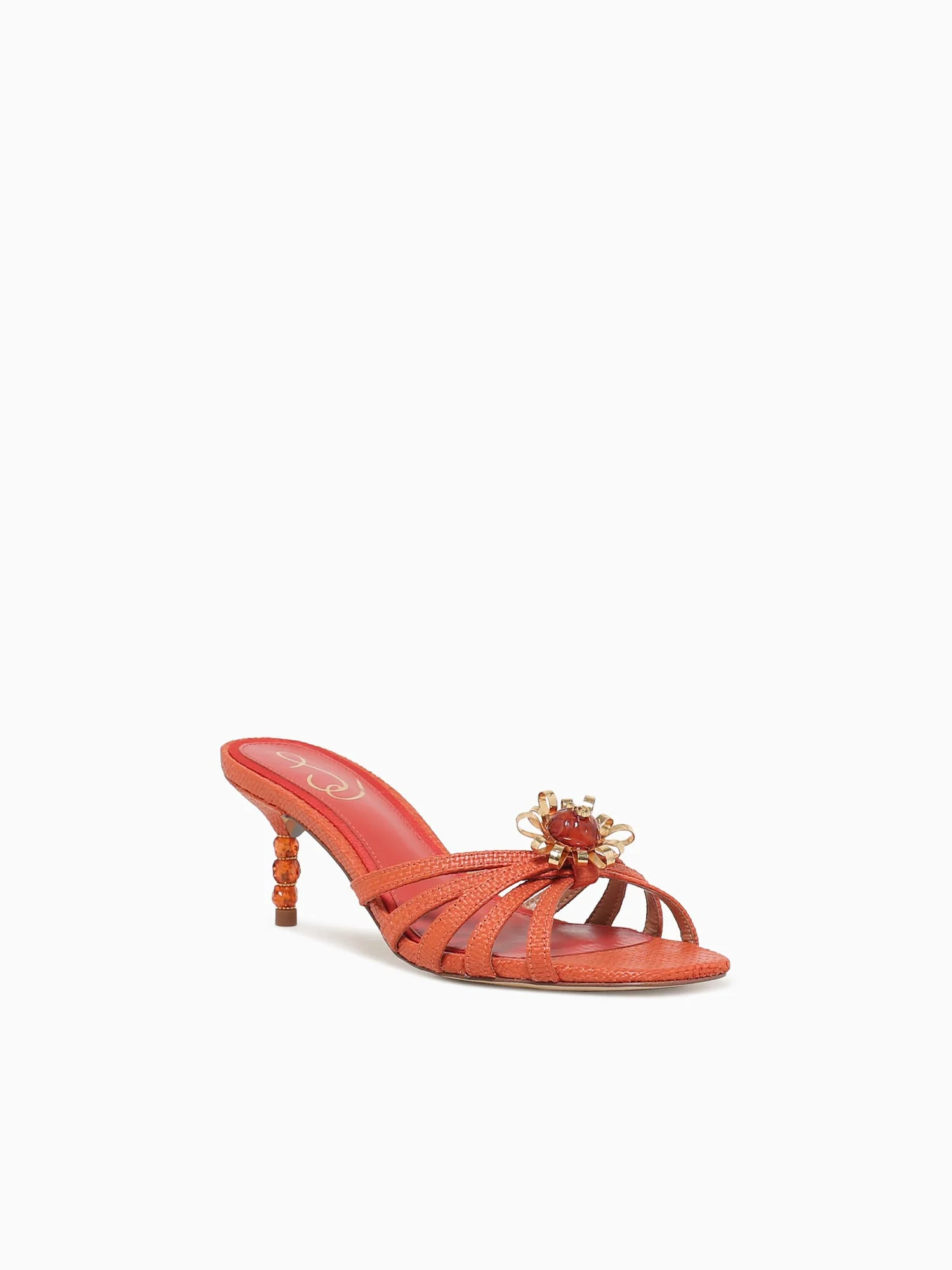 Posey Terra Orange Raffia - Image 2