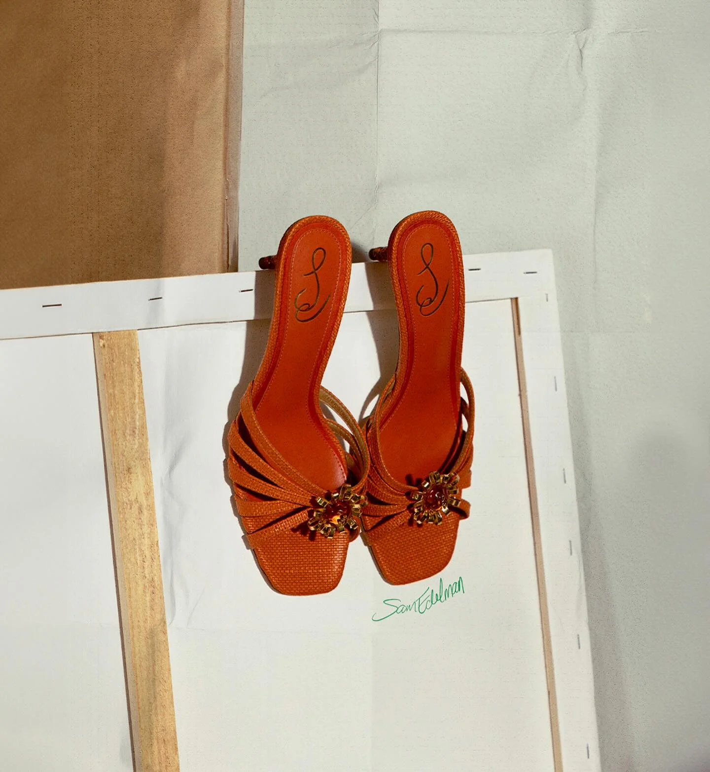 Posey Terra Orange Raffia - Image 3