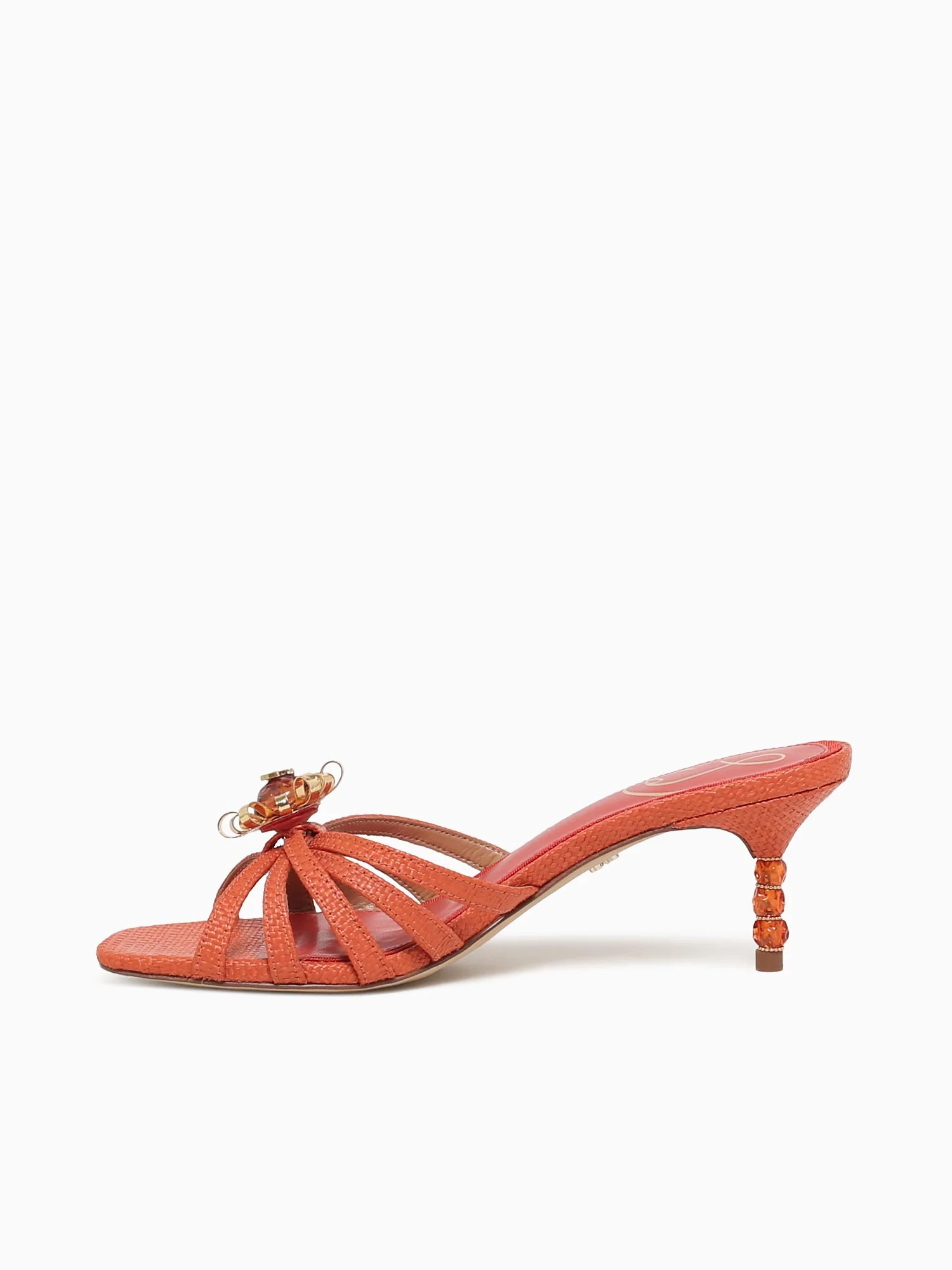 Posey Terra Orange Raffia - Image 4