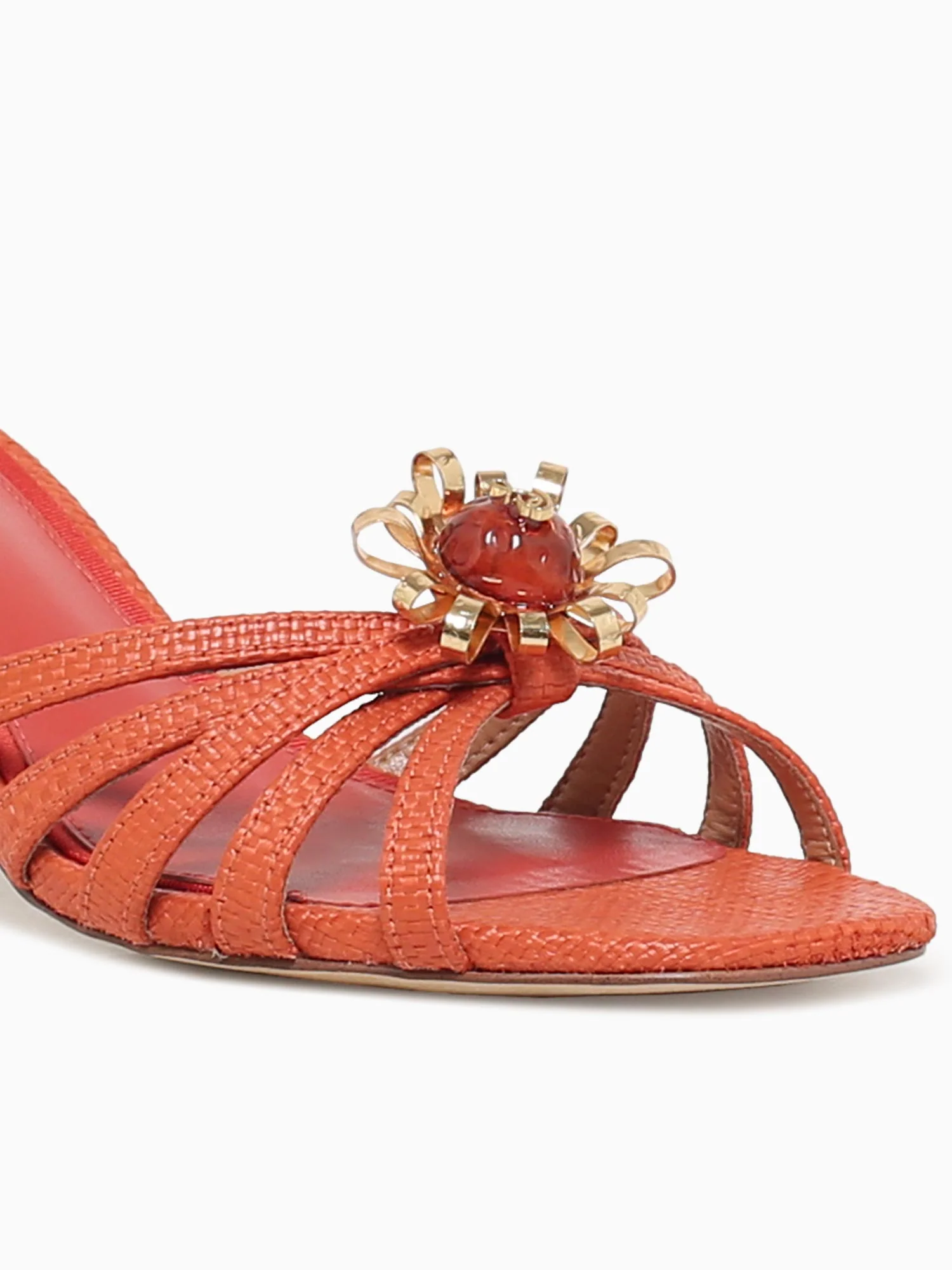 Posey Terra Orange Raffia - Image 7