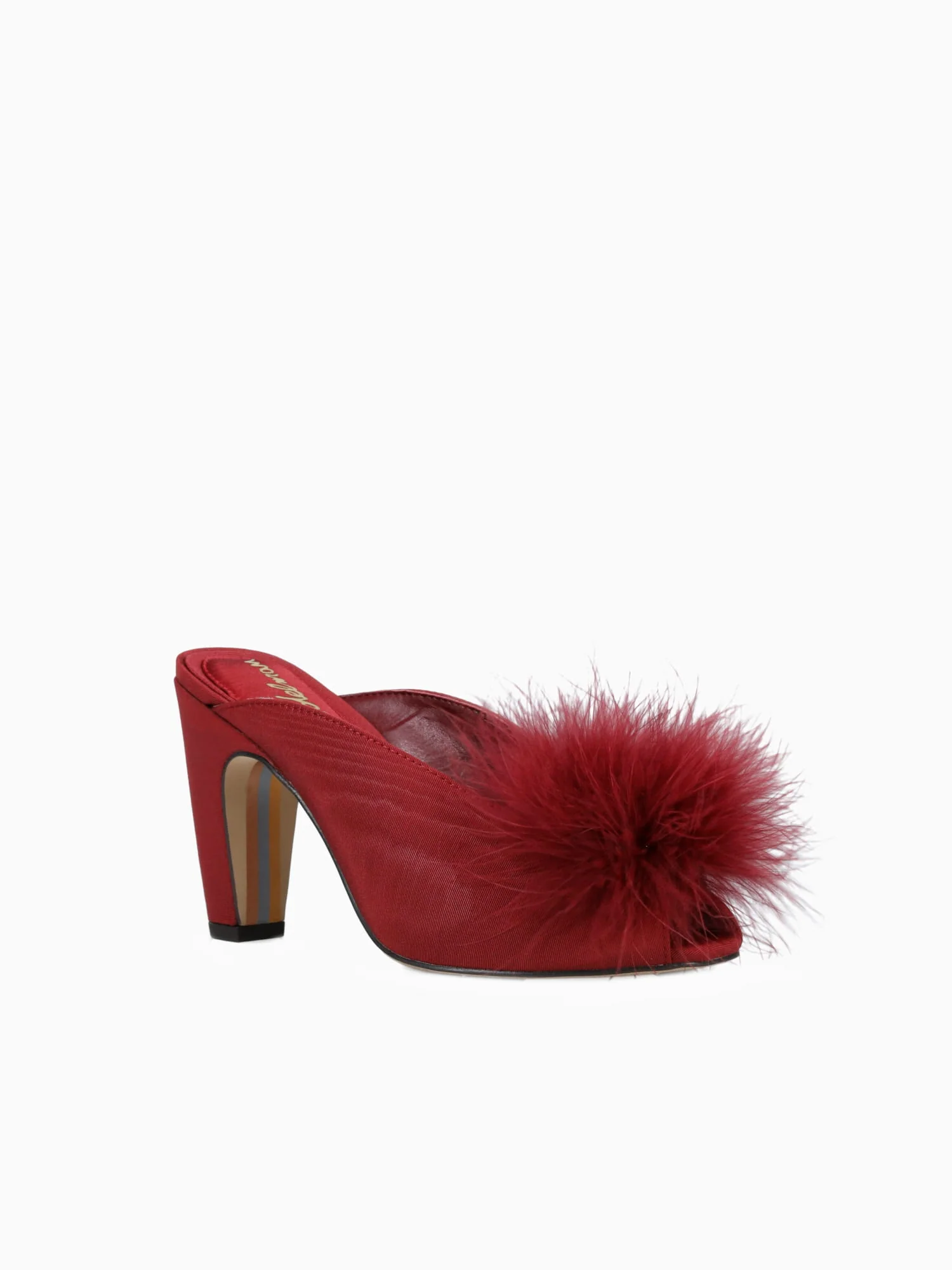 Witney Deep Scarlet Moire Silk - Image 2