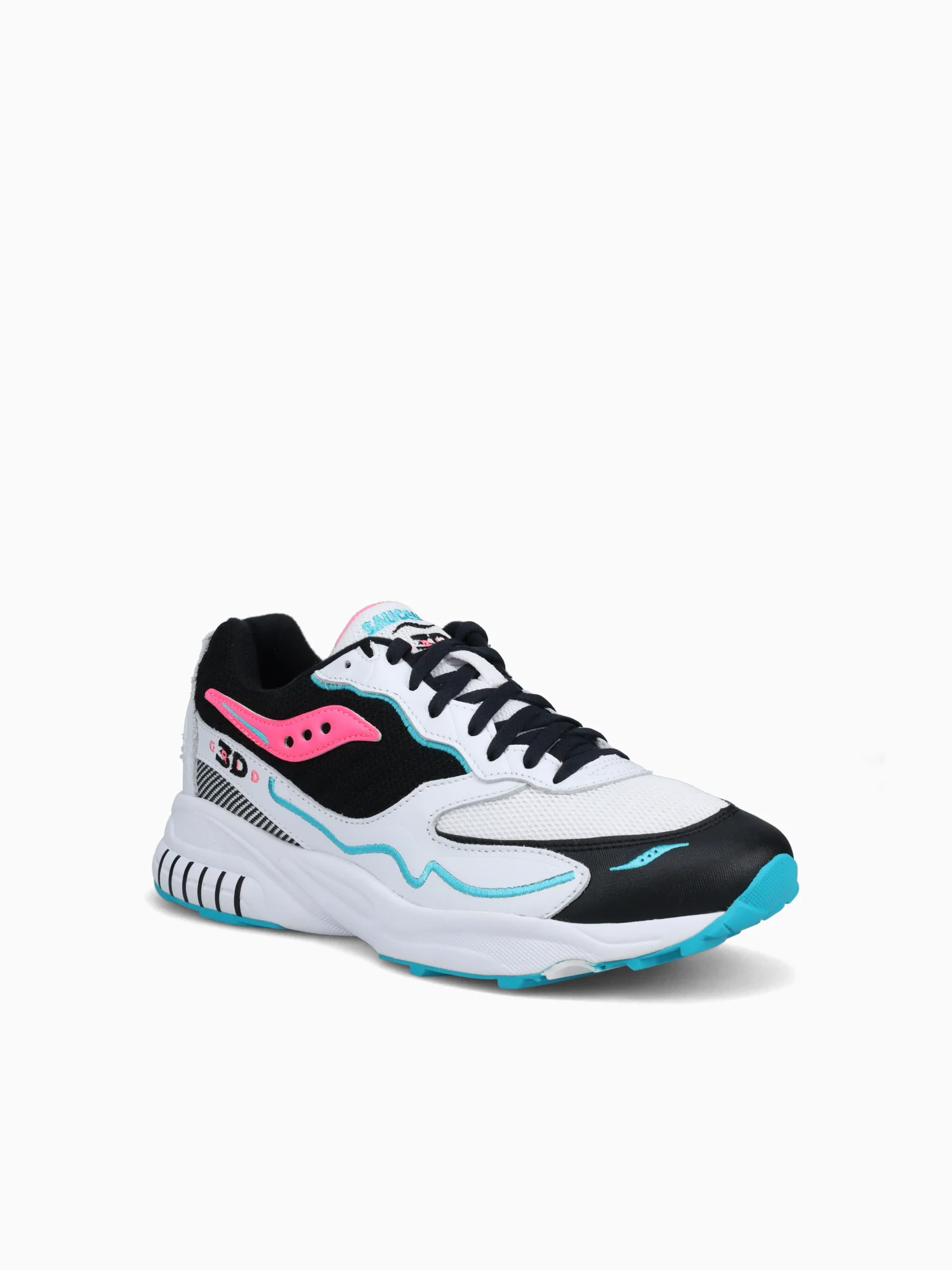 3d Grid Hurricane Wht Blk Pink lea Mesh - Image 2