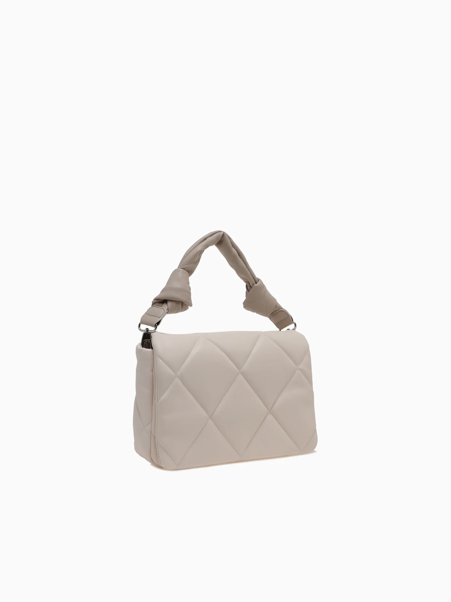 Srb26779 Quilted Flap Bag White - Image 2