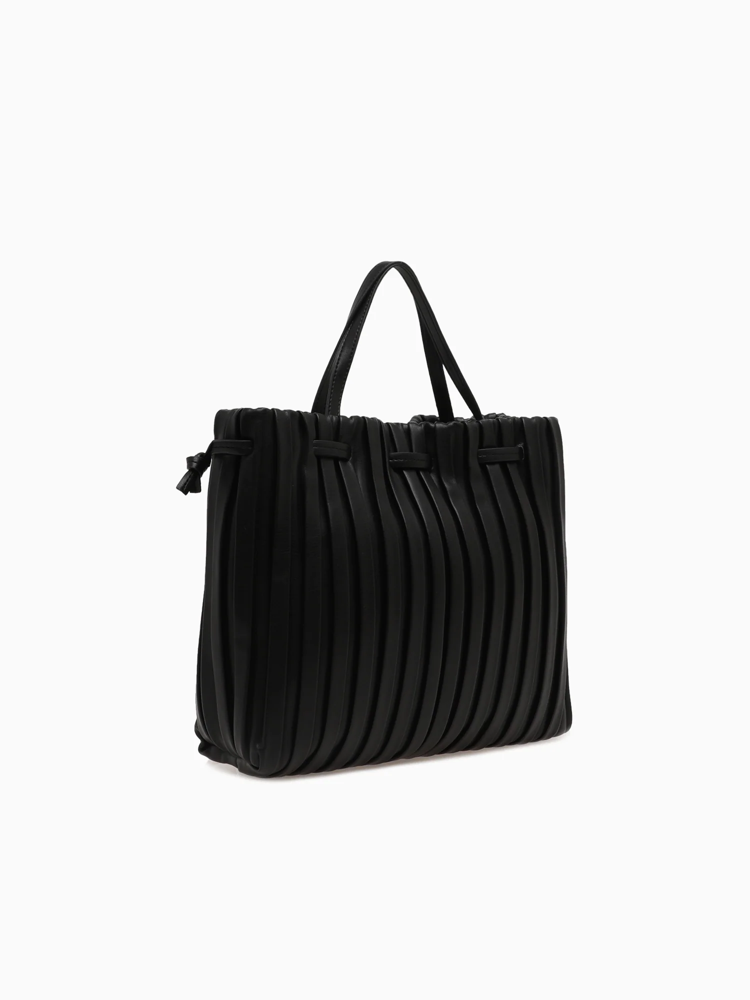 Srb26793 Pleated Shopper Black - Image 2