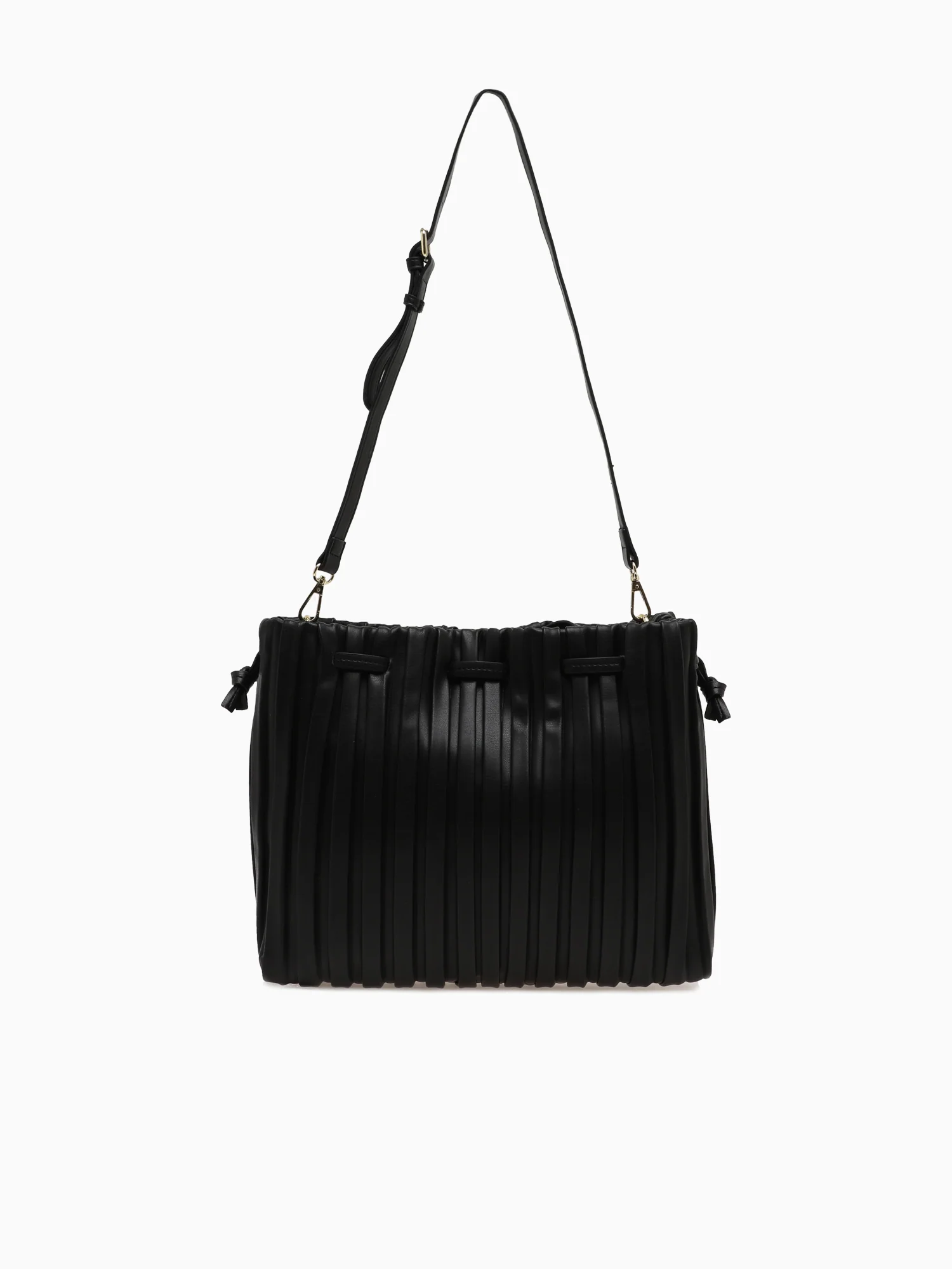 Srb26793 Pleated Shopper Black - Image 3