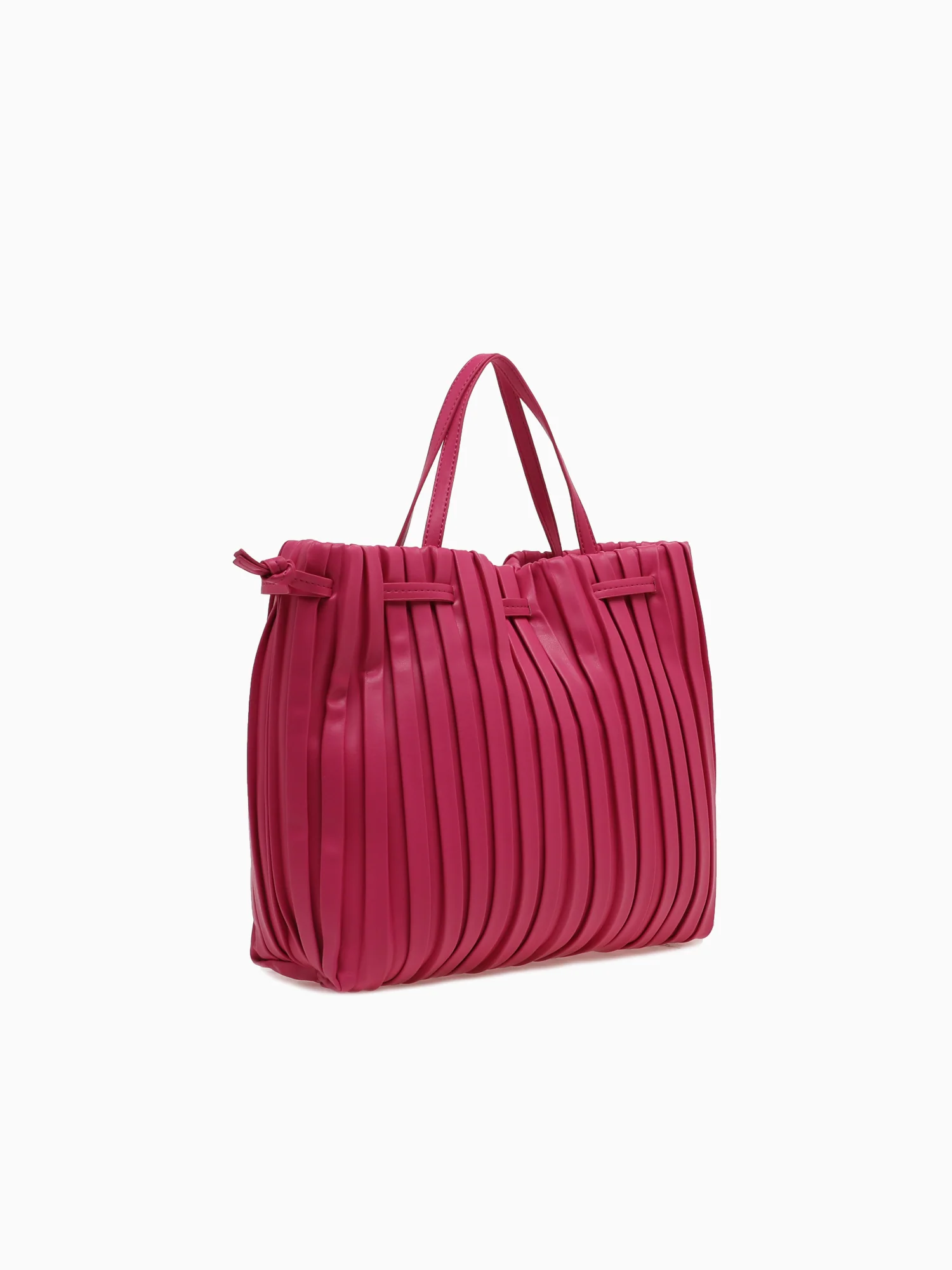 Srb26793 Pleated Shopper Fuchsia - Image 2
