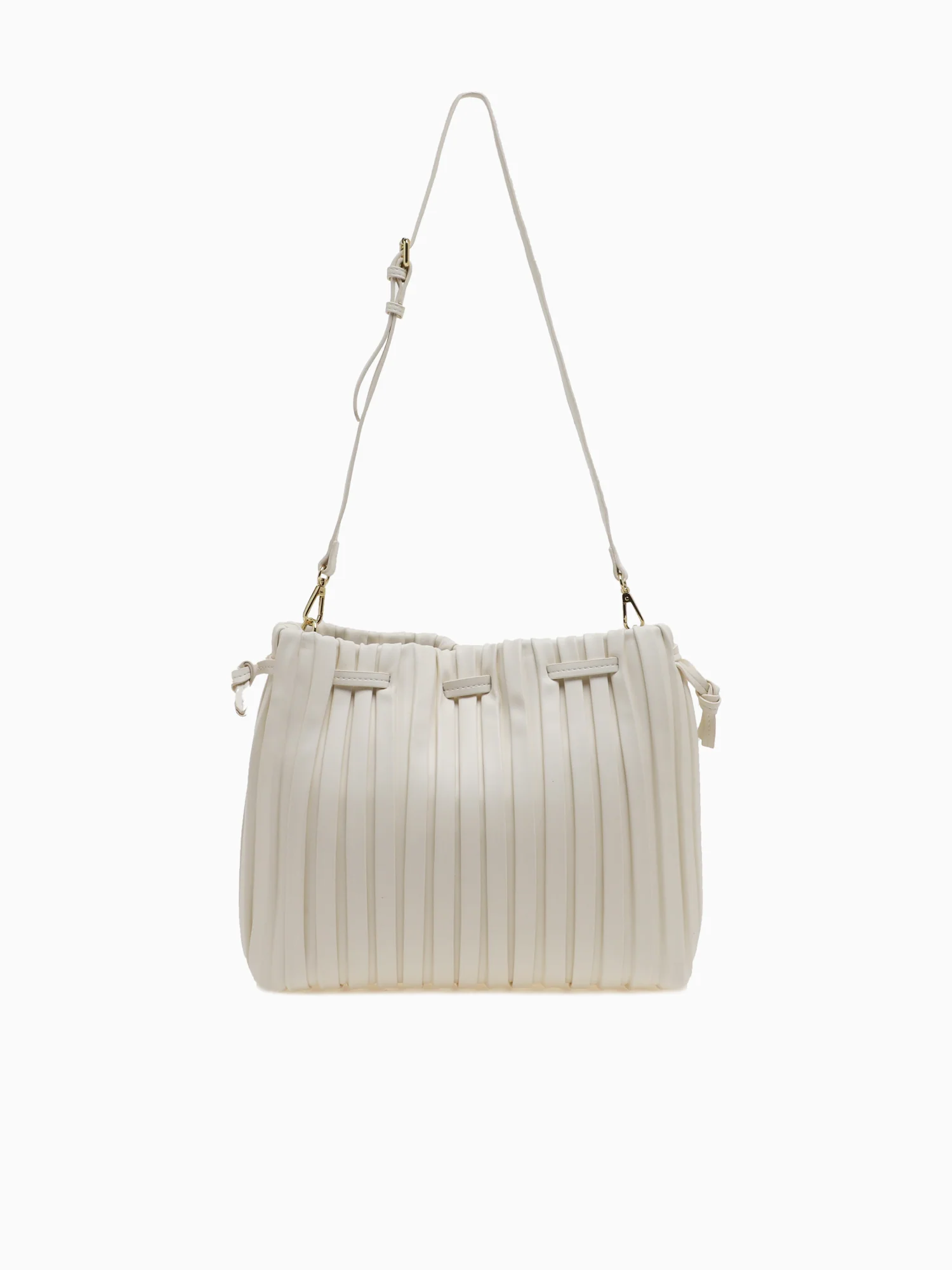 Srb26793 Pleated Shopper White - Image 3