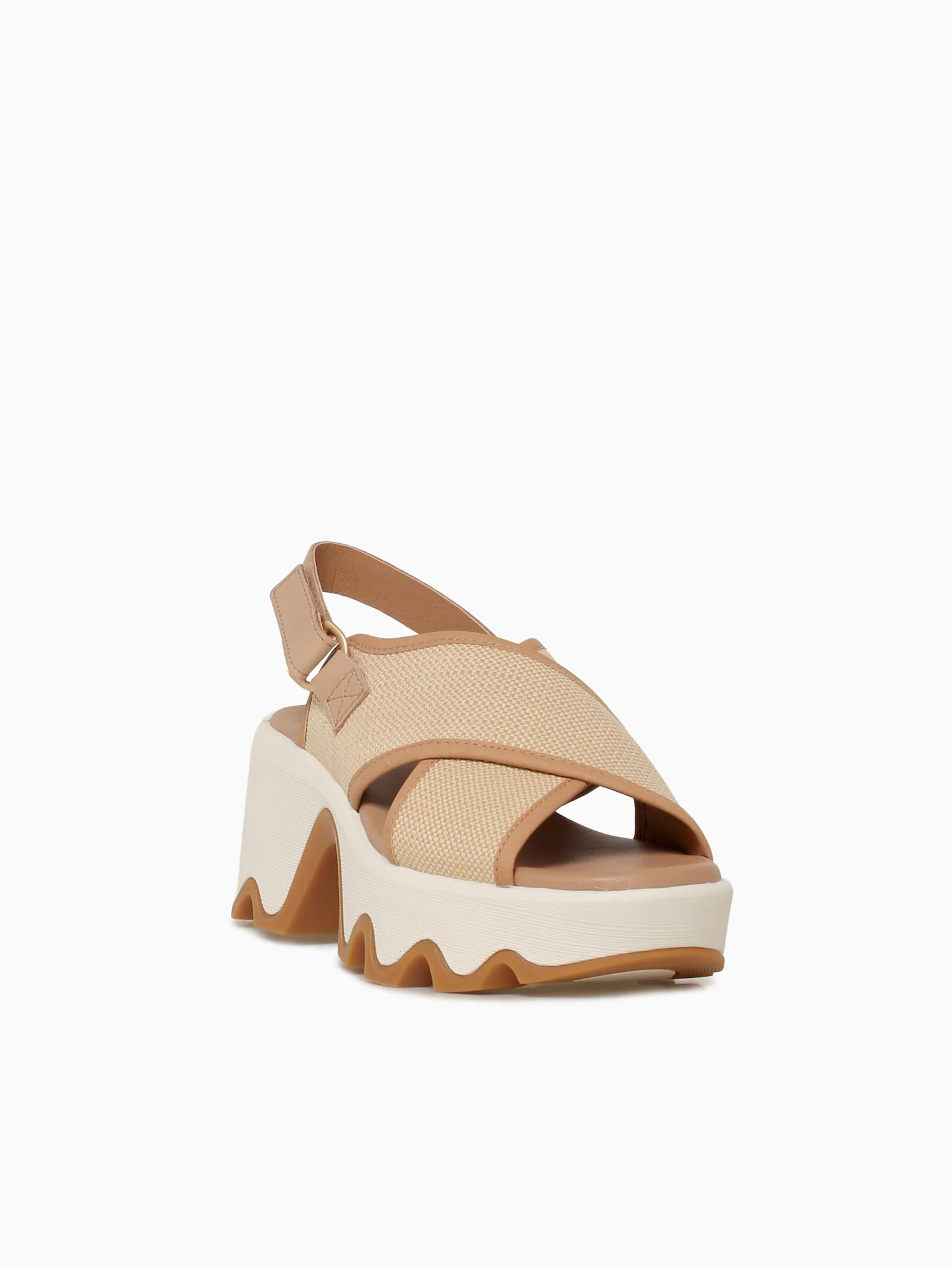 Kinetic Aura Slingback Beige Gum texti - Image 2