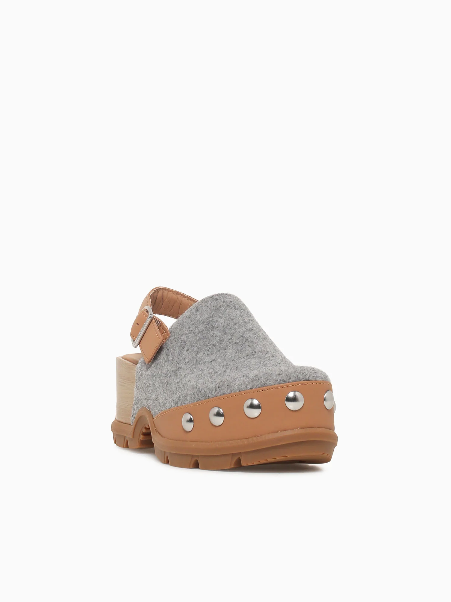 Roam'n Clog Felt Tawny Buff Gum fabric - Image 2