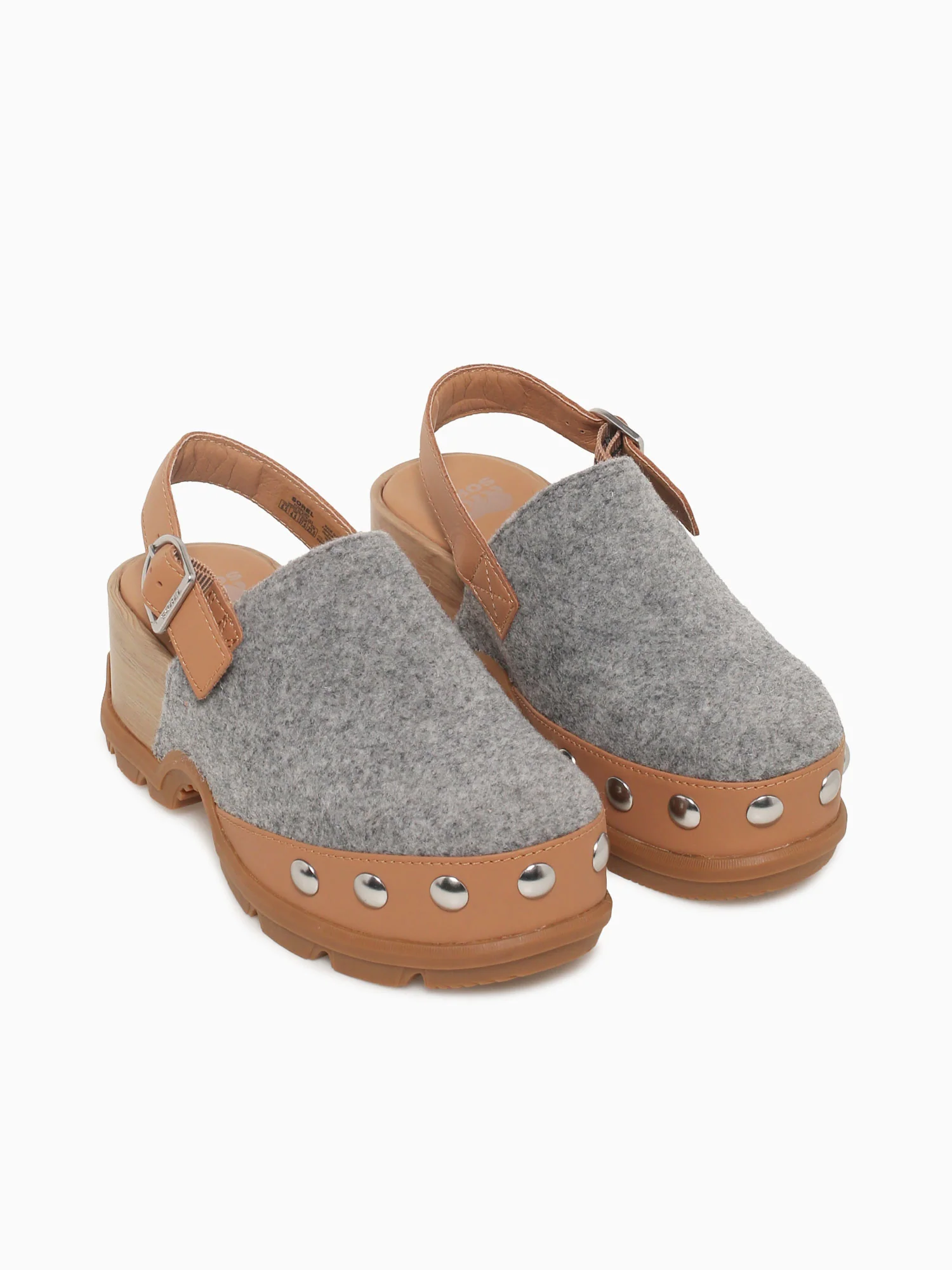 Roam'n Clog Felt Tawny Buff Gum fabric - Image 3