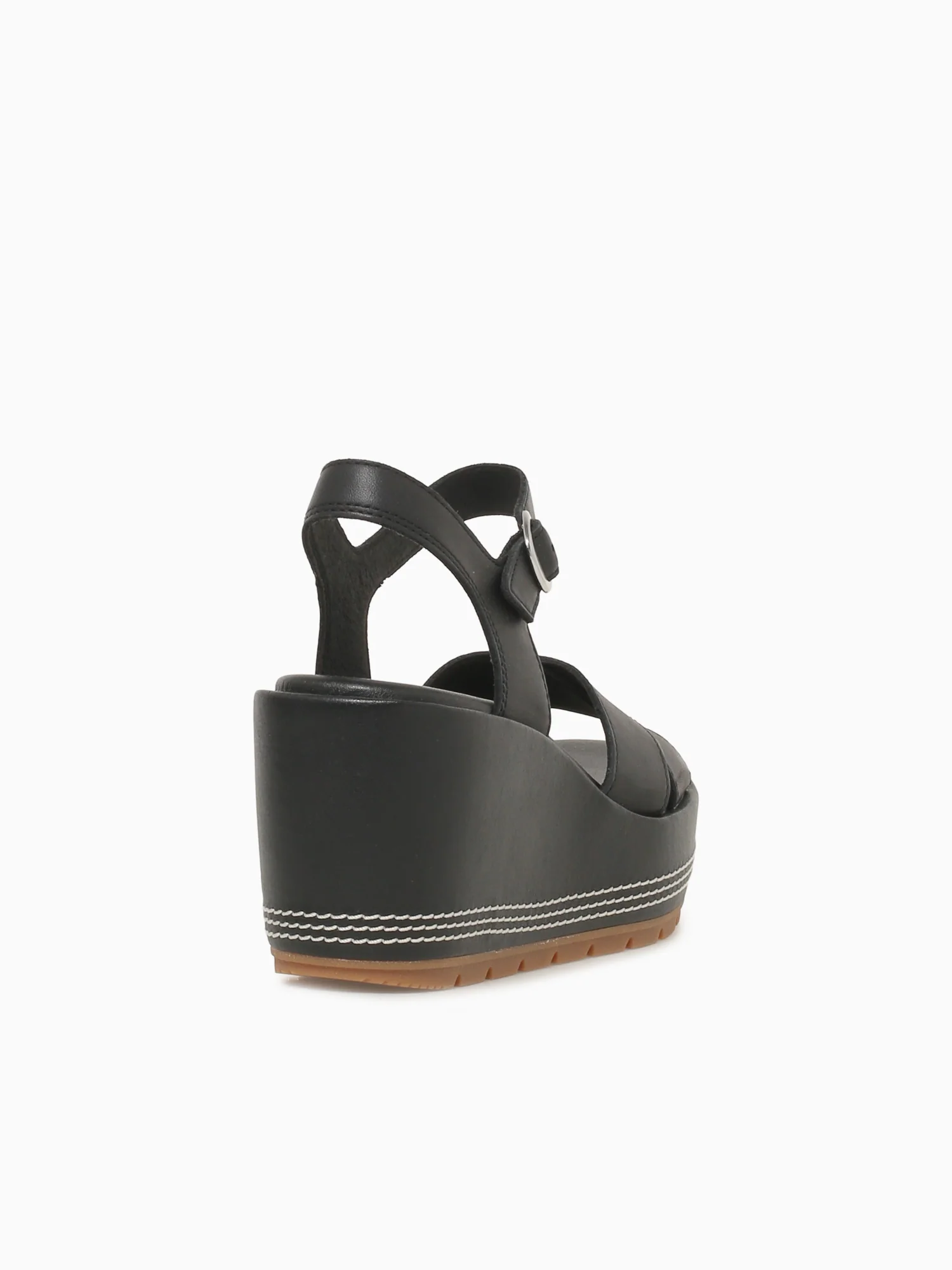 Sunpeak Wedge Ankle Strap Blk Gum lea - Image 4