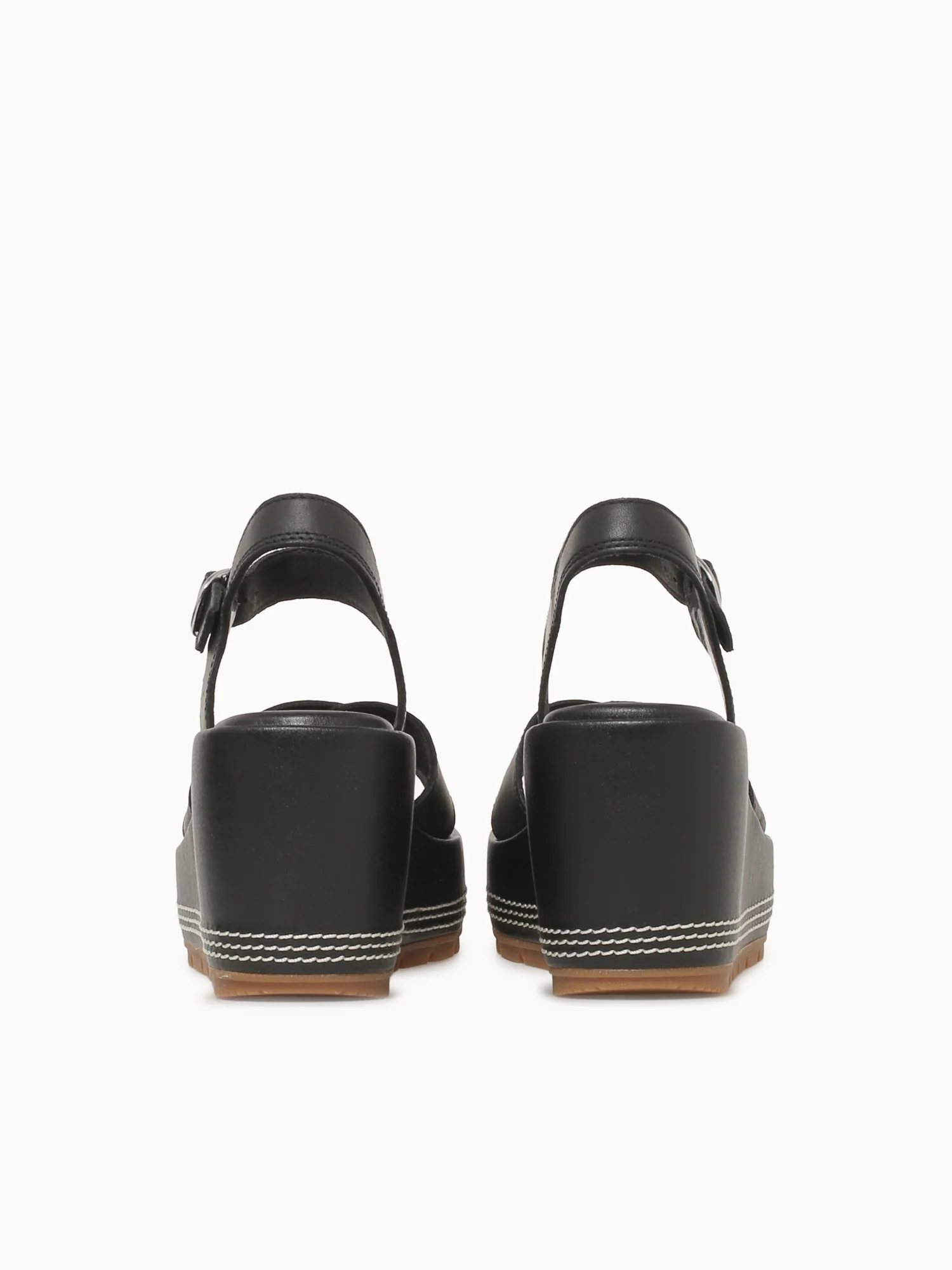 Sunpeak Wedge Ankle Strap Blk Gum lea - Image 6