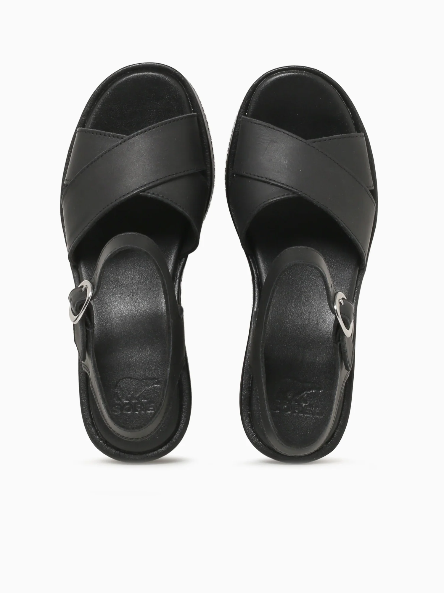 Sunpeak Wedge Ankle Strap Blk Gum lea - Image 7