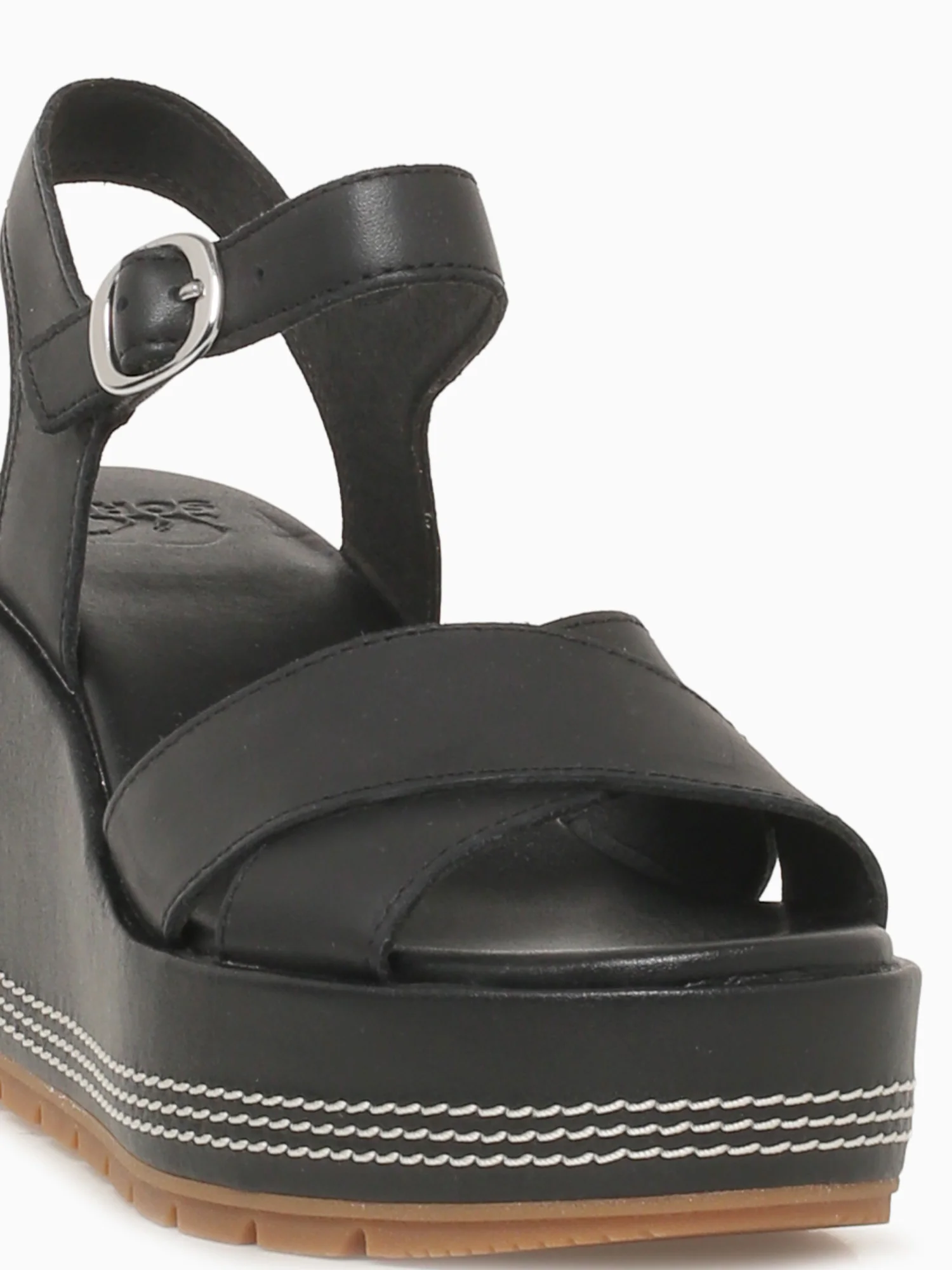 Sunpeak Wedge Ankle Strap Blk Gum lea - Image 8