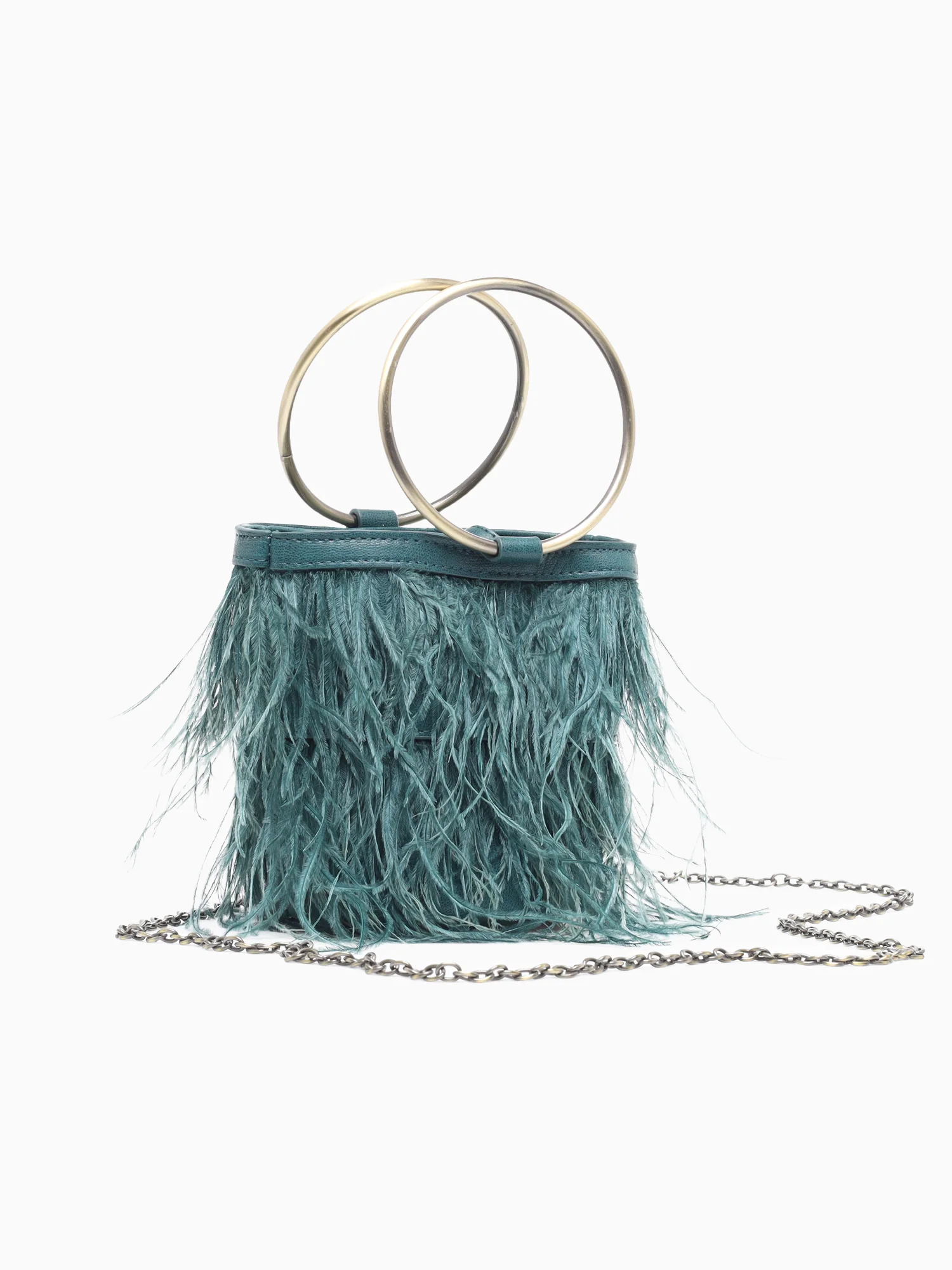 Feather Top Handle Green - Image 3