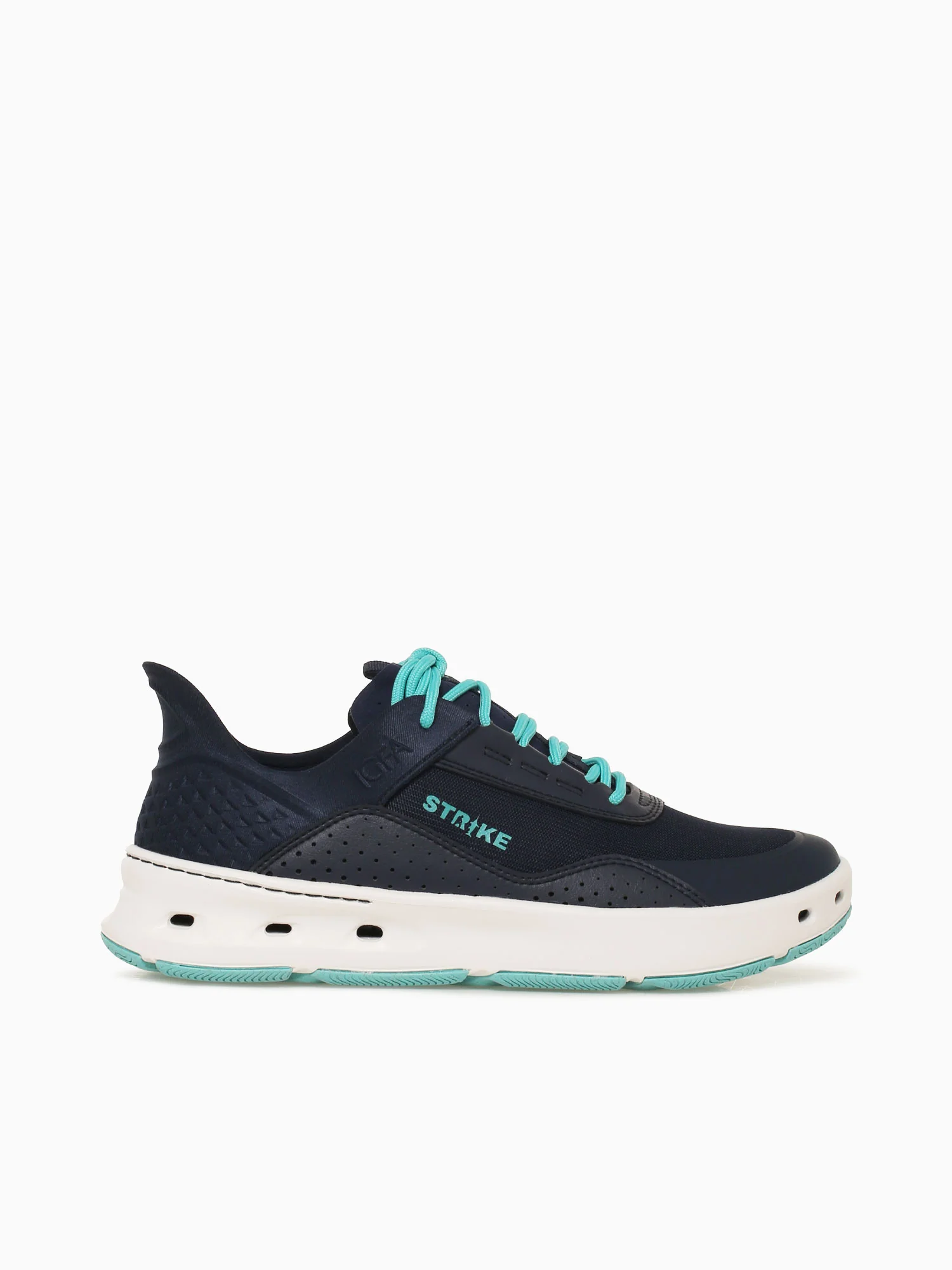Bluefin Lace Navy Blue leather Textile