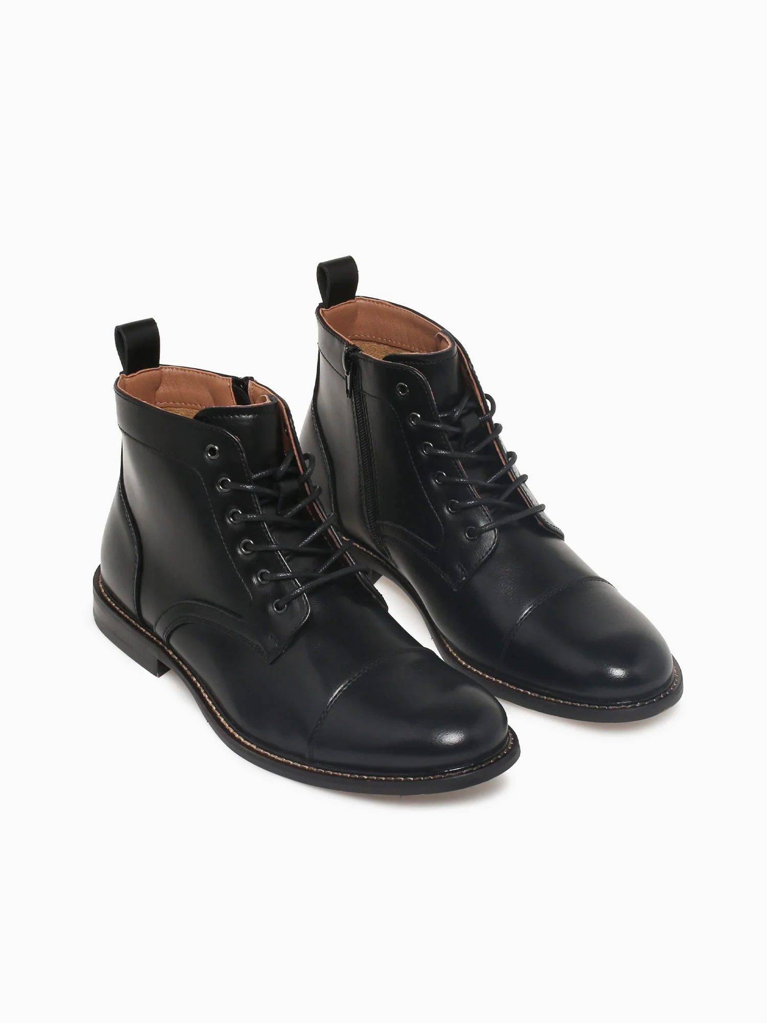 Irving Black Eco Leather - Image 3